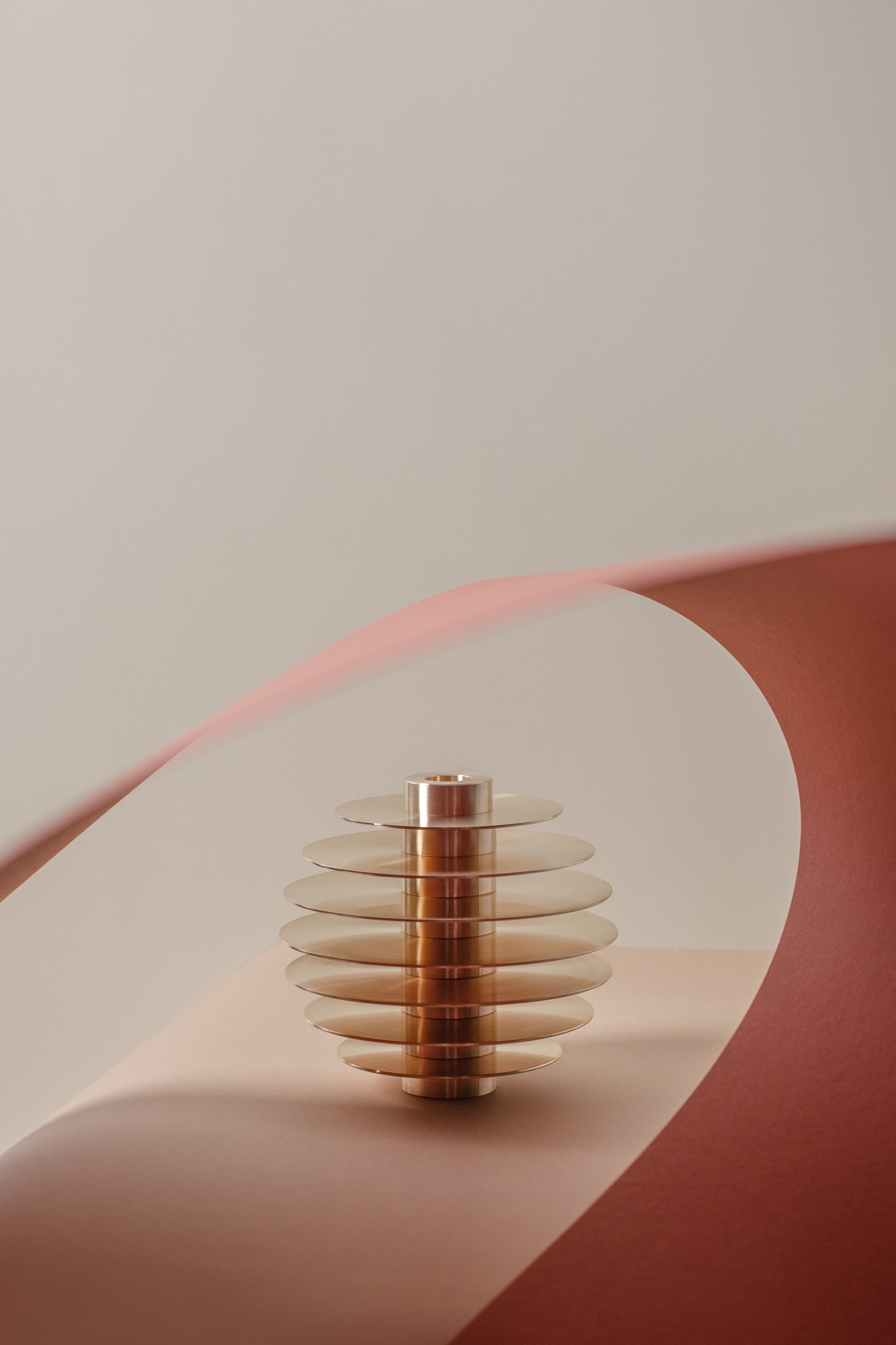 ORB Brass Candle Holder Set