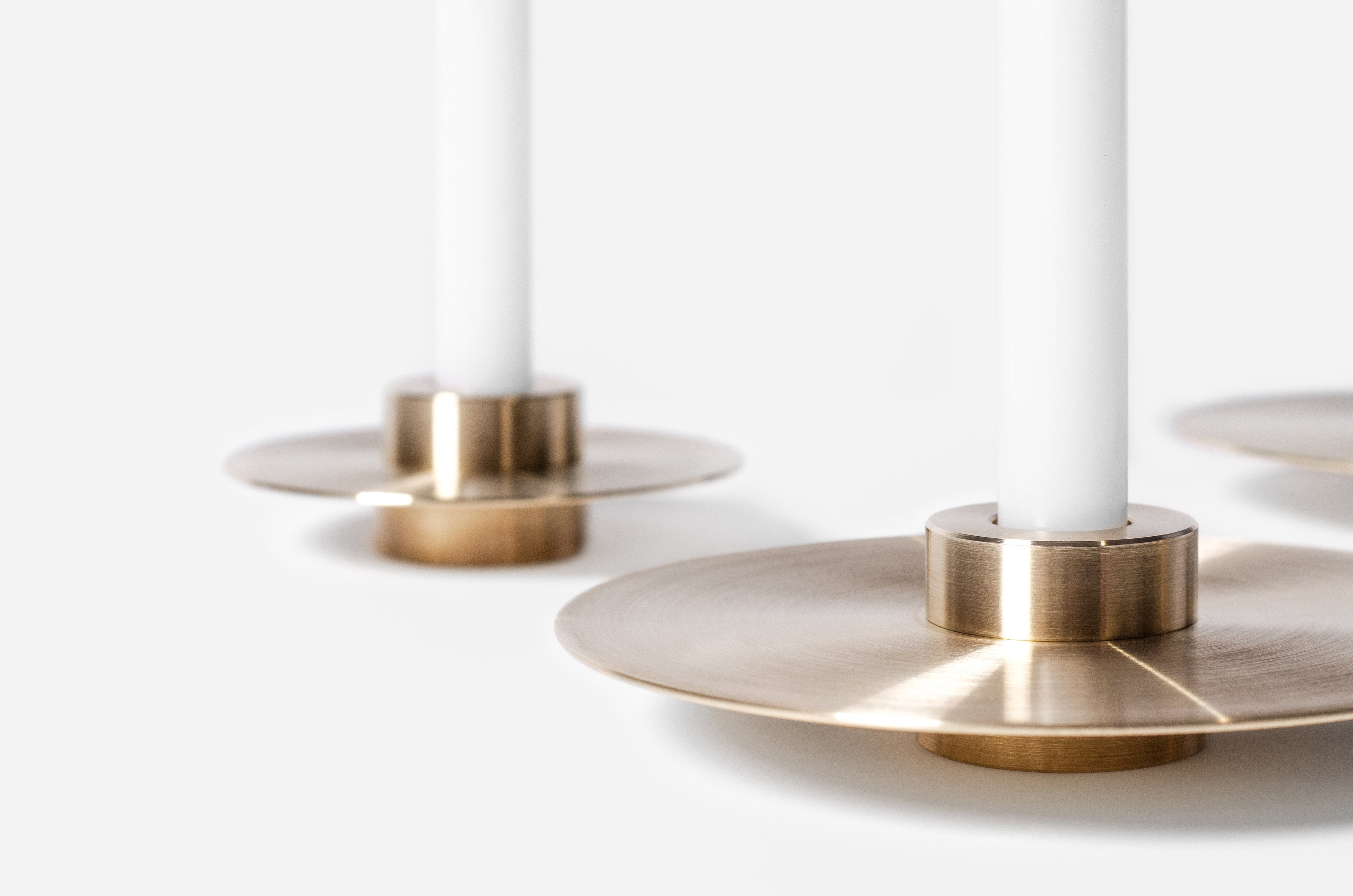 ORB Brass Candle Holder Set