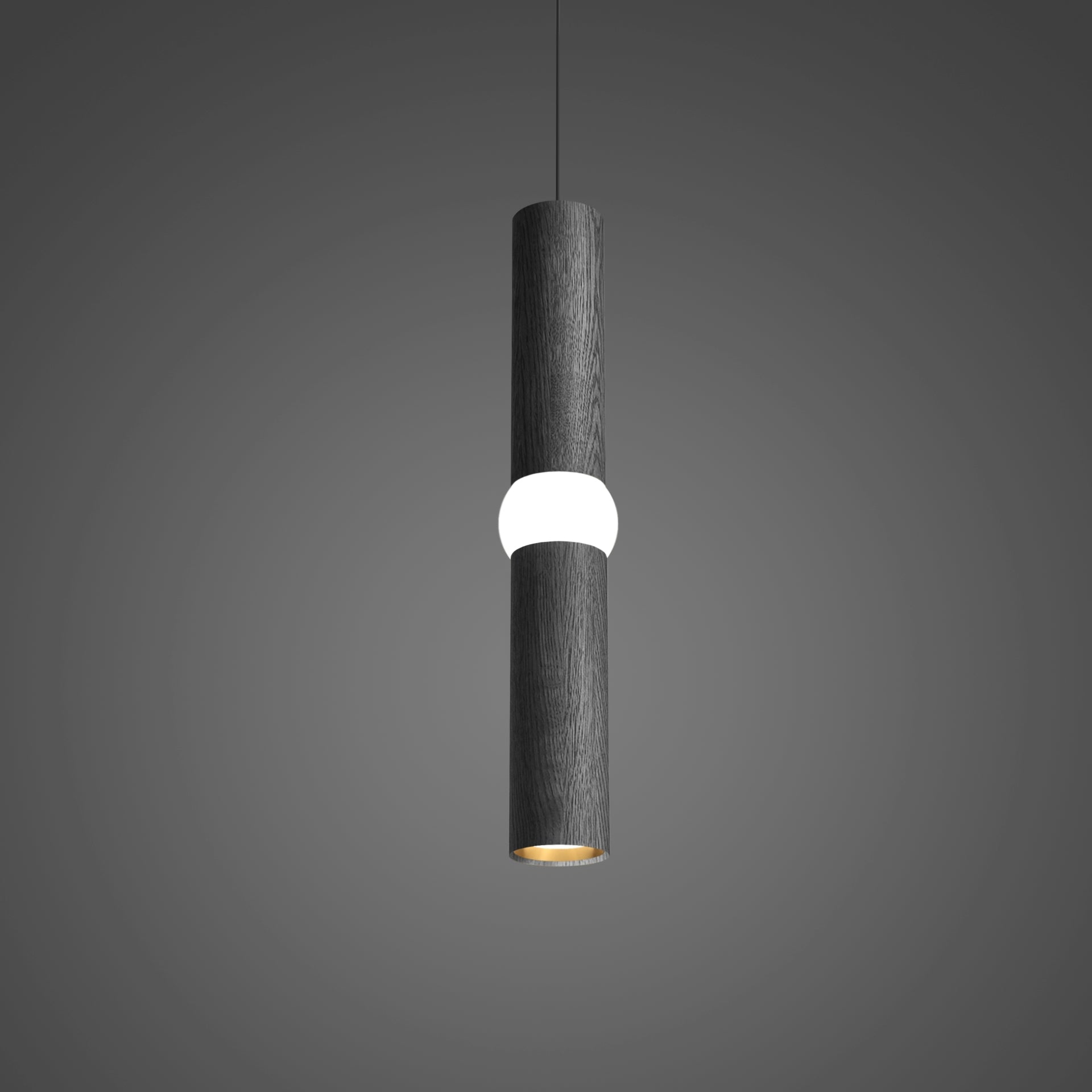 Lampa wisząca LIGHTBONE czarny dąb