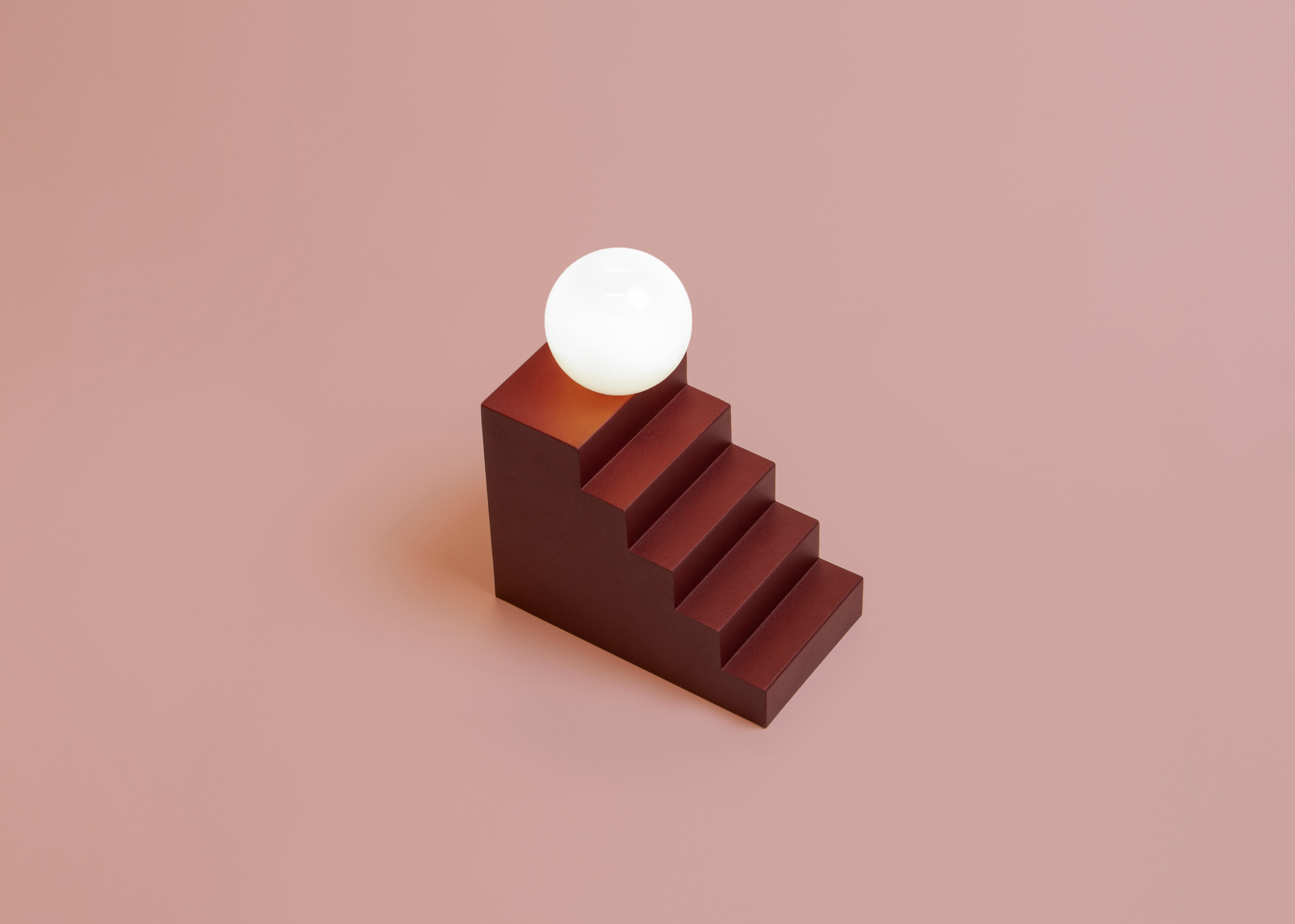 STAIR table lamp red