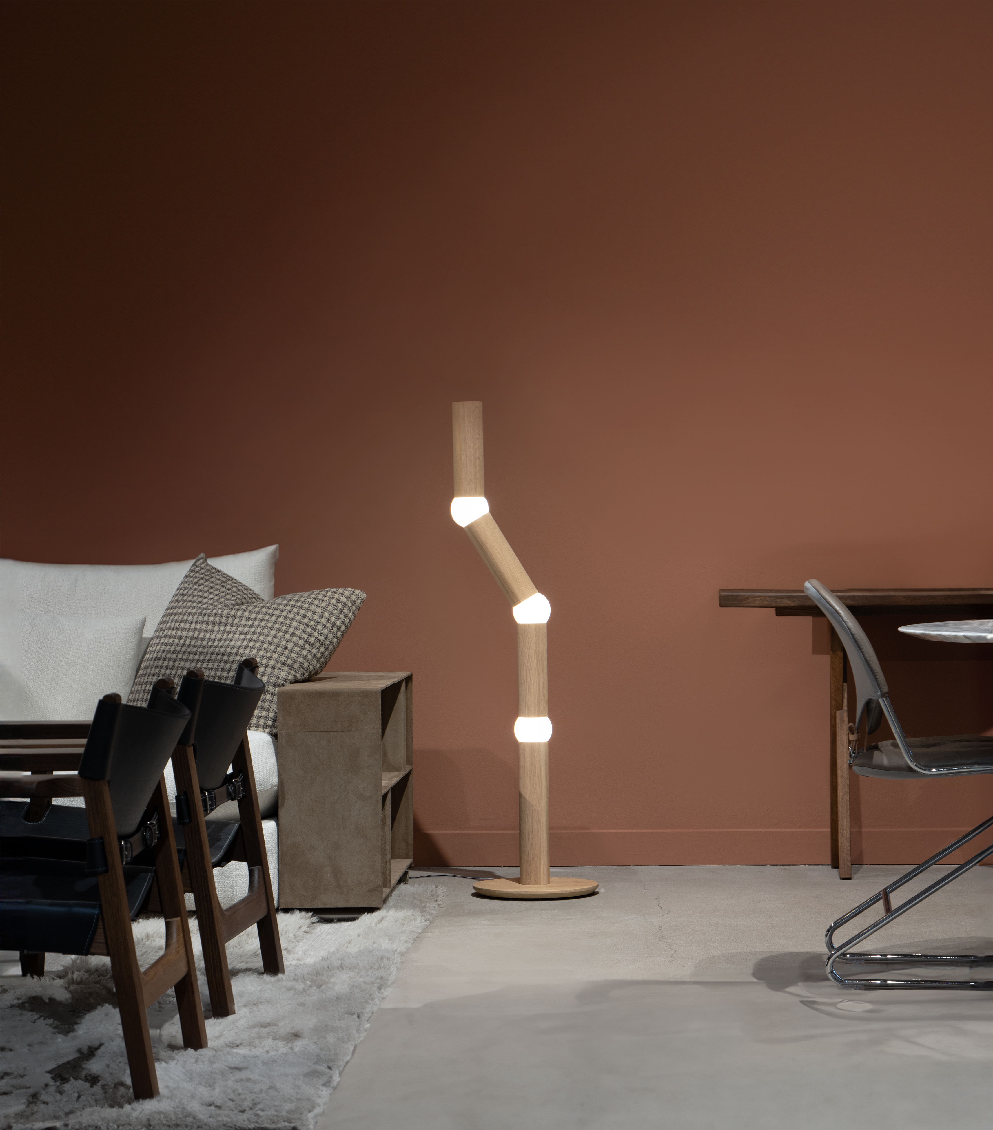 Stehlampe LIGHTBONE Eiche