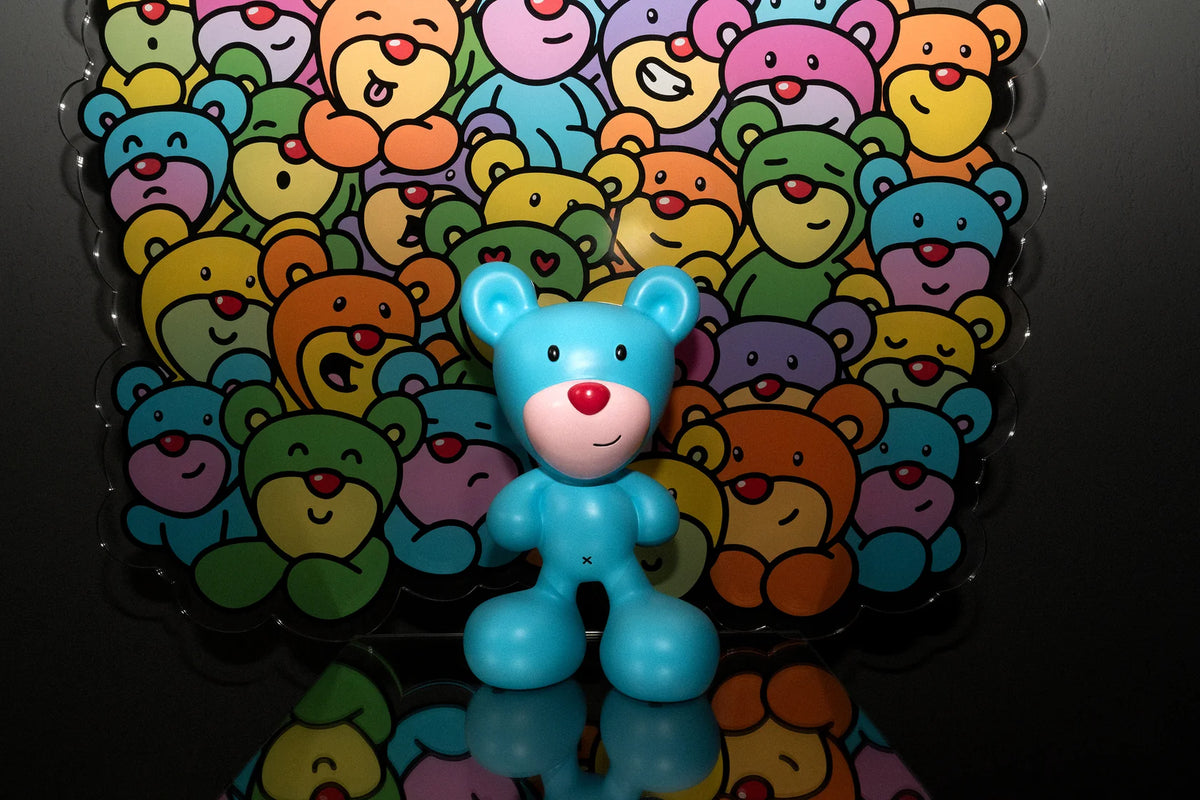 Figurka dekoracyjna BLUE BEAR niebieski - edycja limitowana