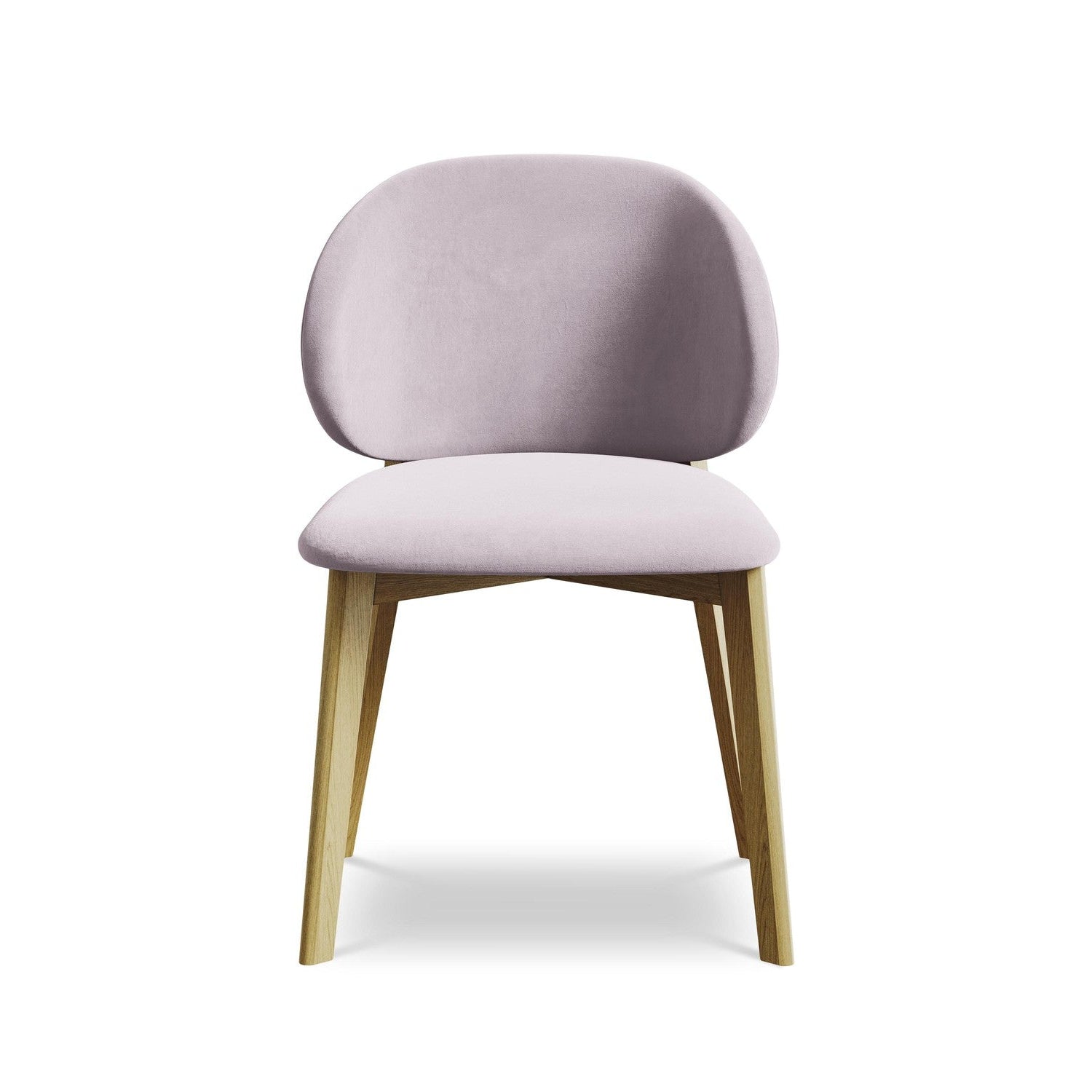 Velvet Chair PAHOA Lavender with Beech Base