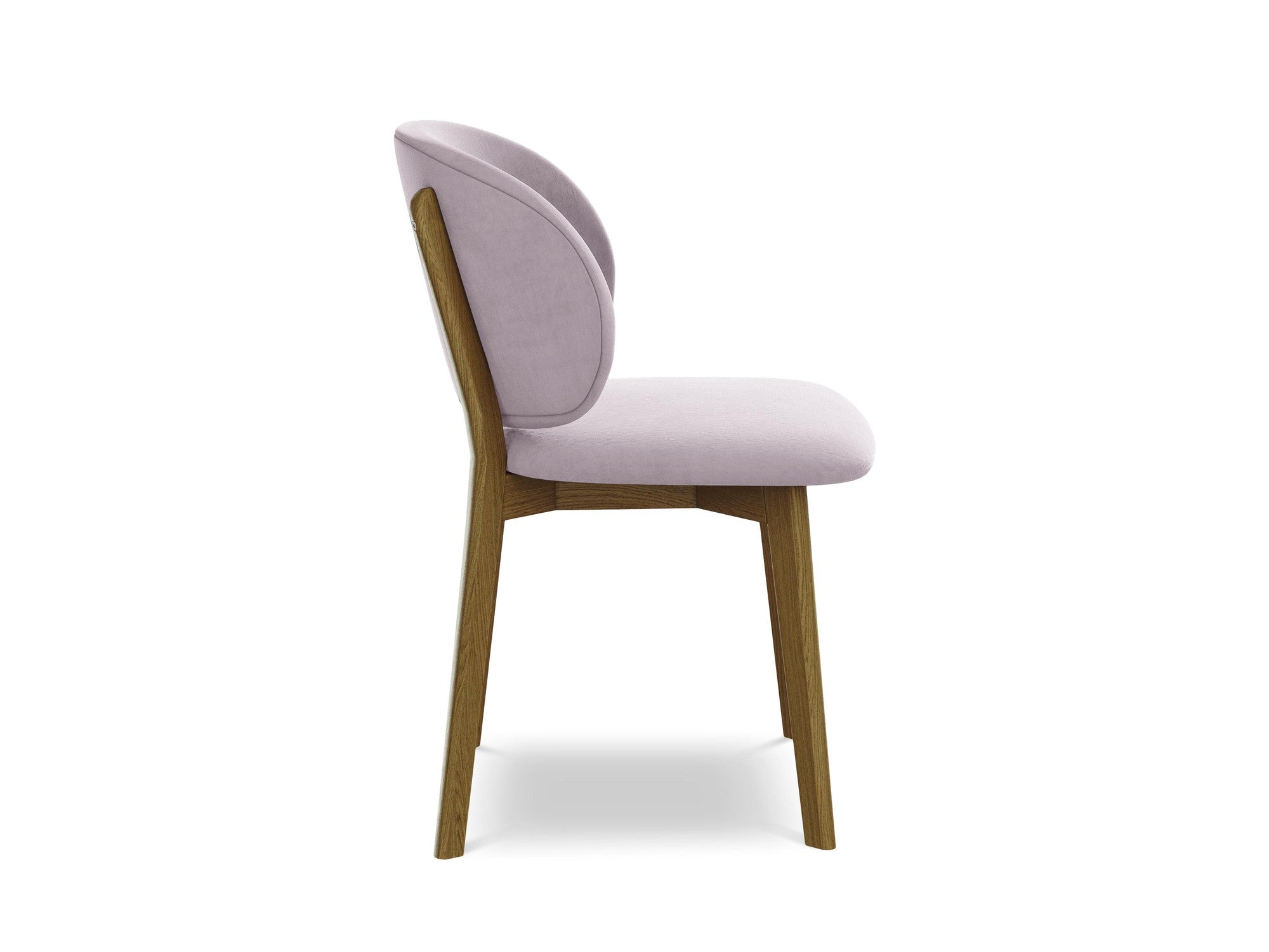 Velvet Chair PAHOA Lavender with Beech Base