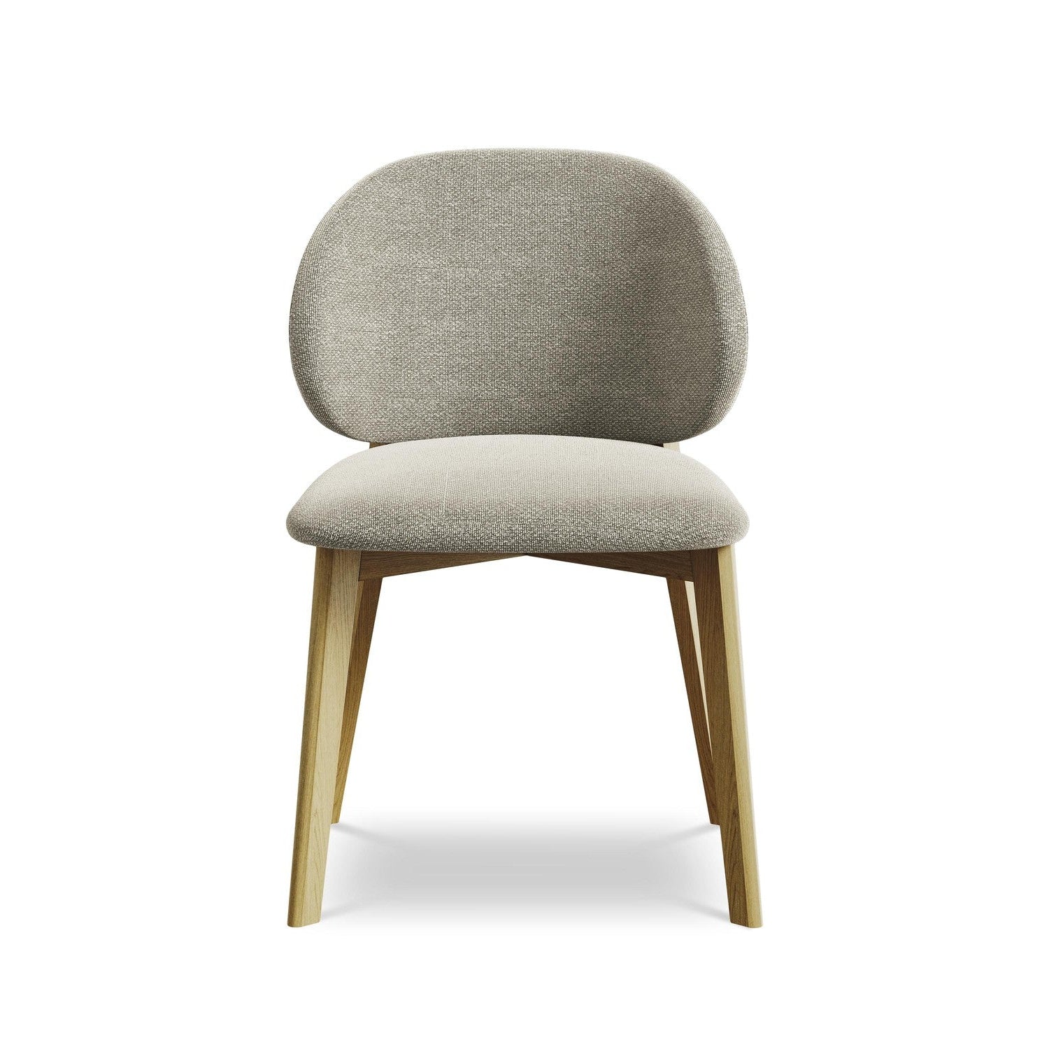 Stuhl PAHOA taupe Boucle mit Buchenbasis