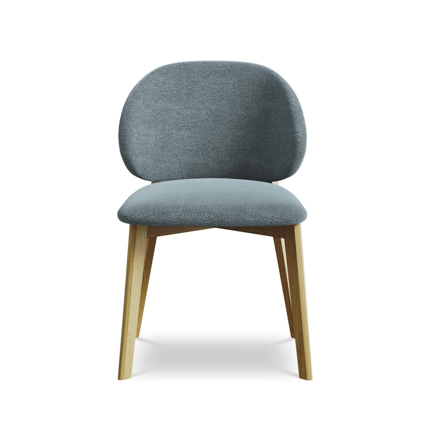 PAHOA Chair in Denim Blue Boucle with Beech Base