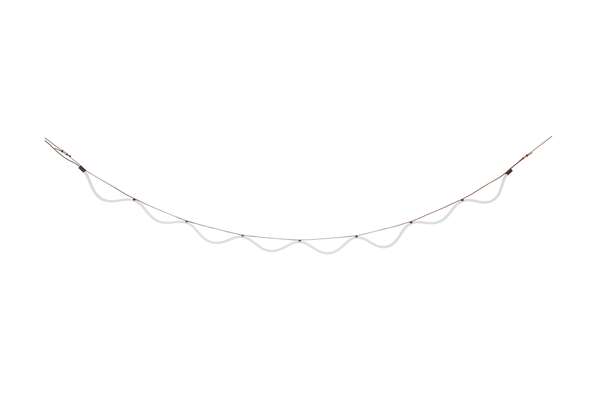 Lampa wisząca SPLINE brązowy z pomarańczowym