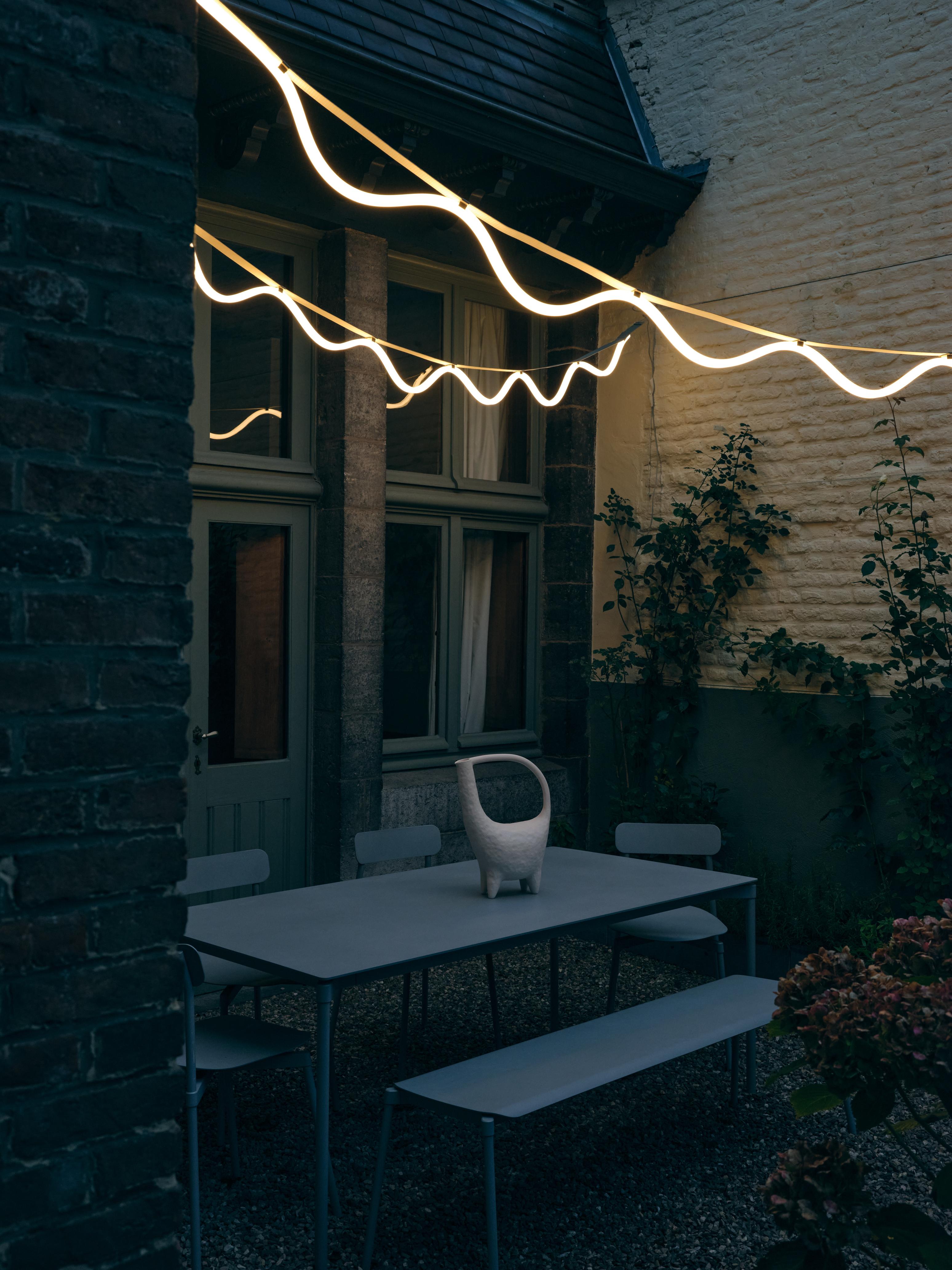 Lampa wisząca SPLINE beżowy z niebieskim