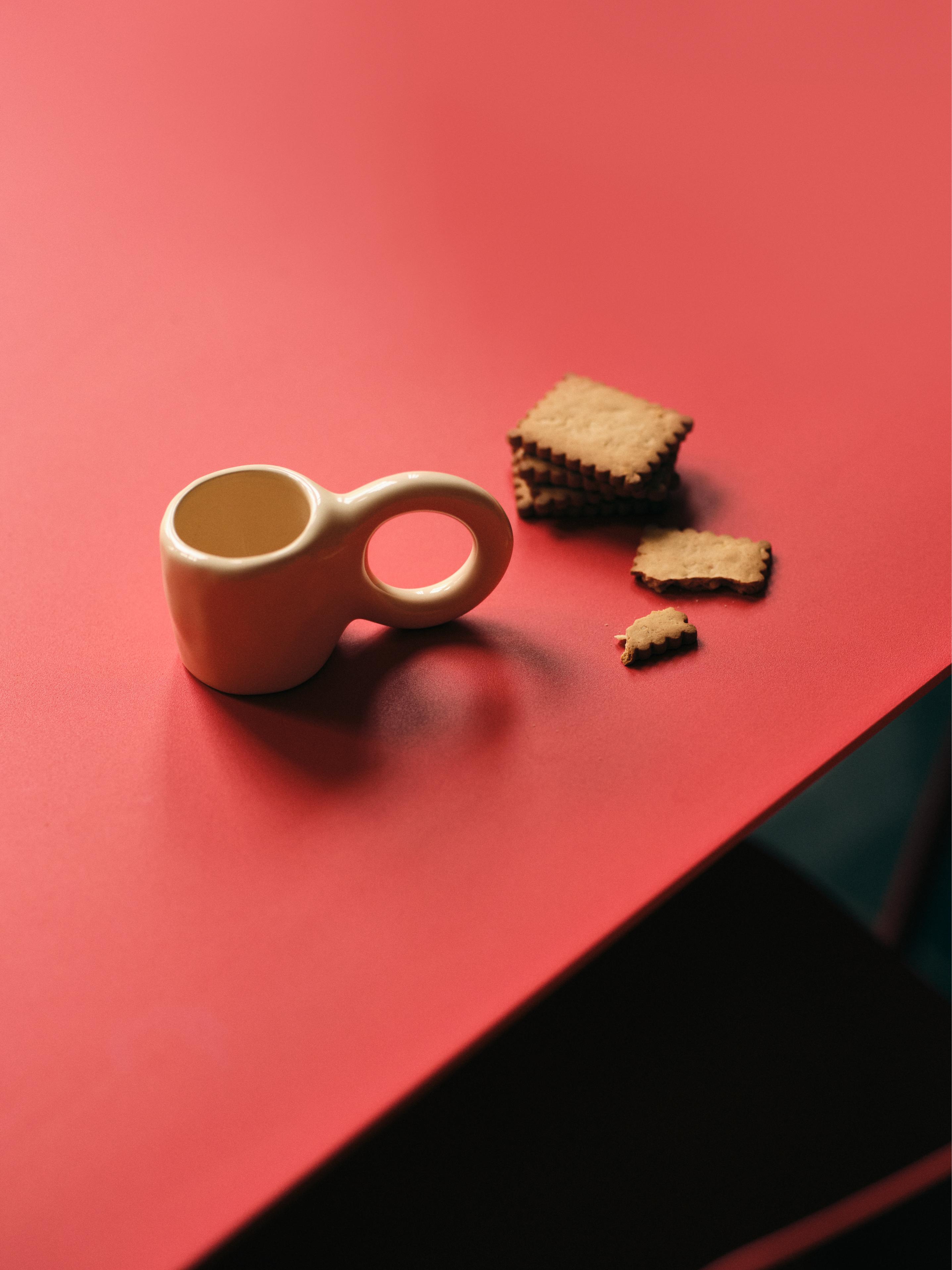 Zestaw kubków do espresso DONUT żółty