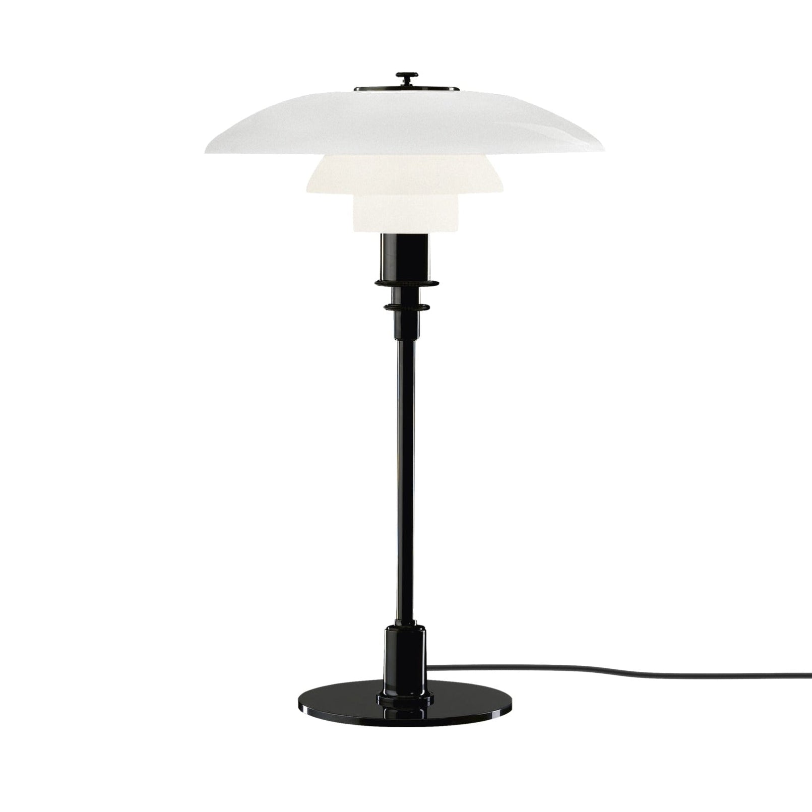PH 3/2 table lamp white with black base