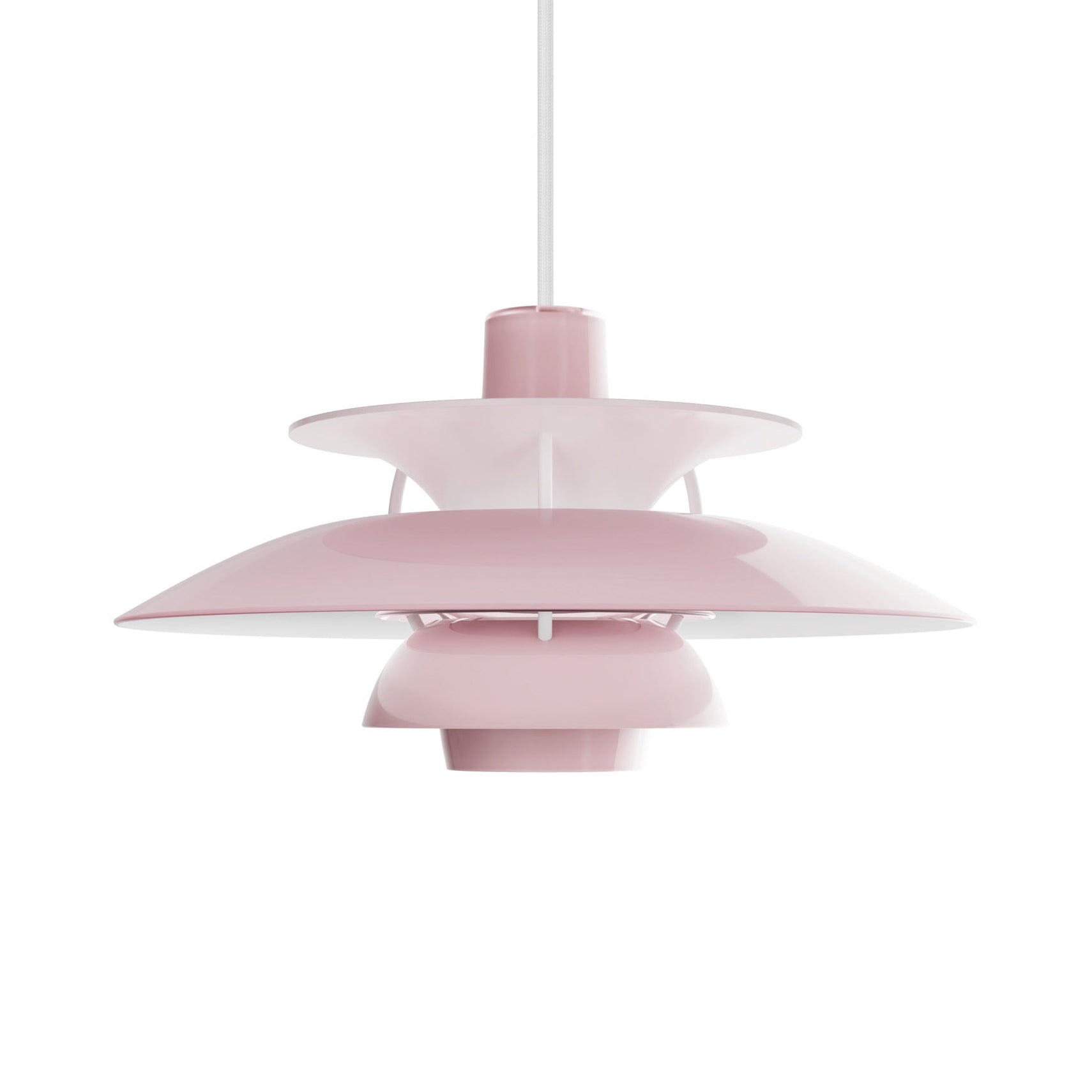 Lampa wisząca PH 5 OPAL jasnoróżowy – Louis Poulsen