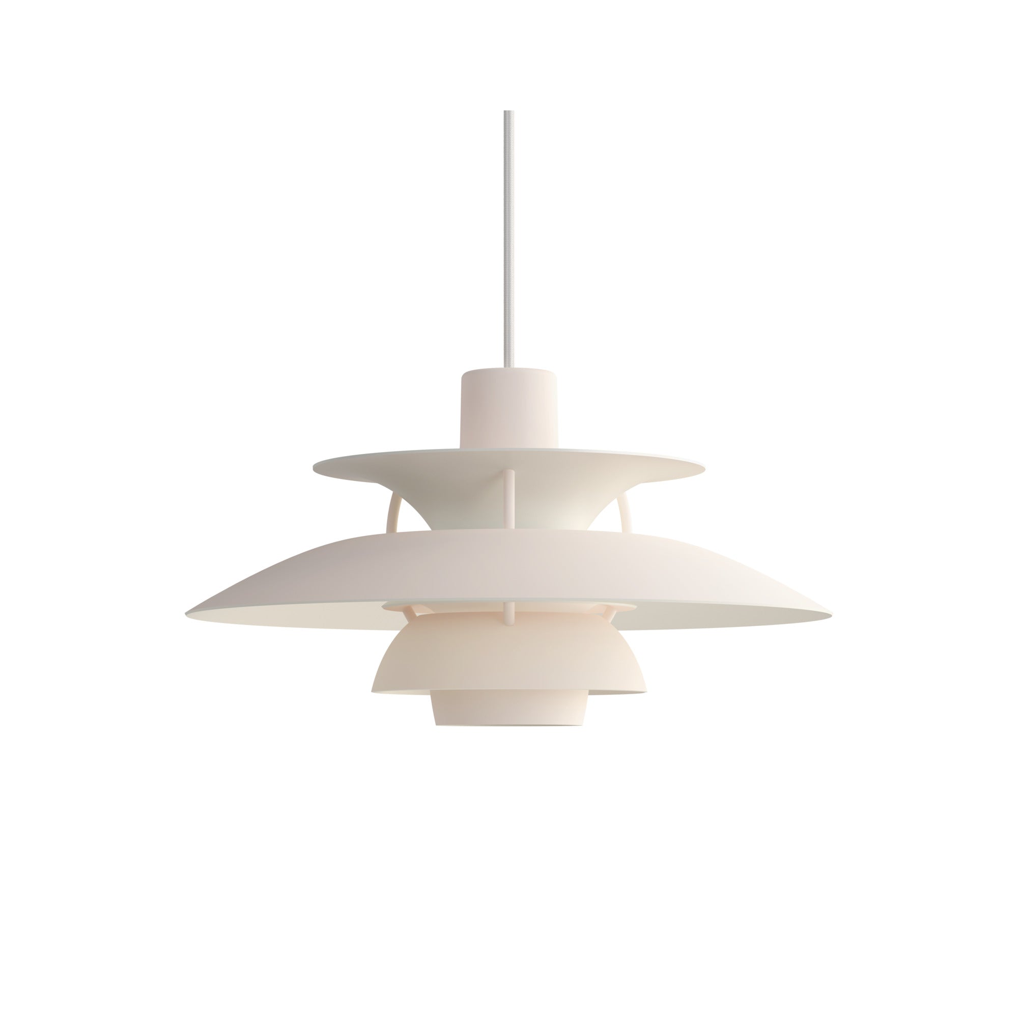 Lampa wisząca PH 5 monochromatyczny blady róż