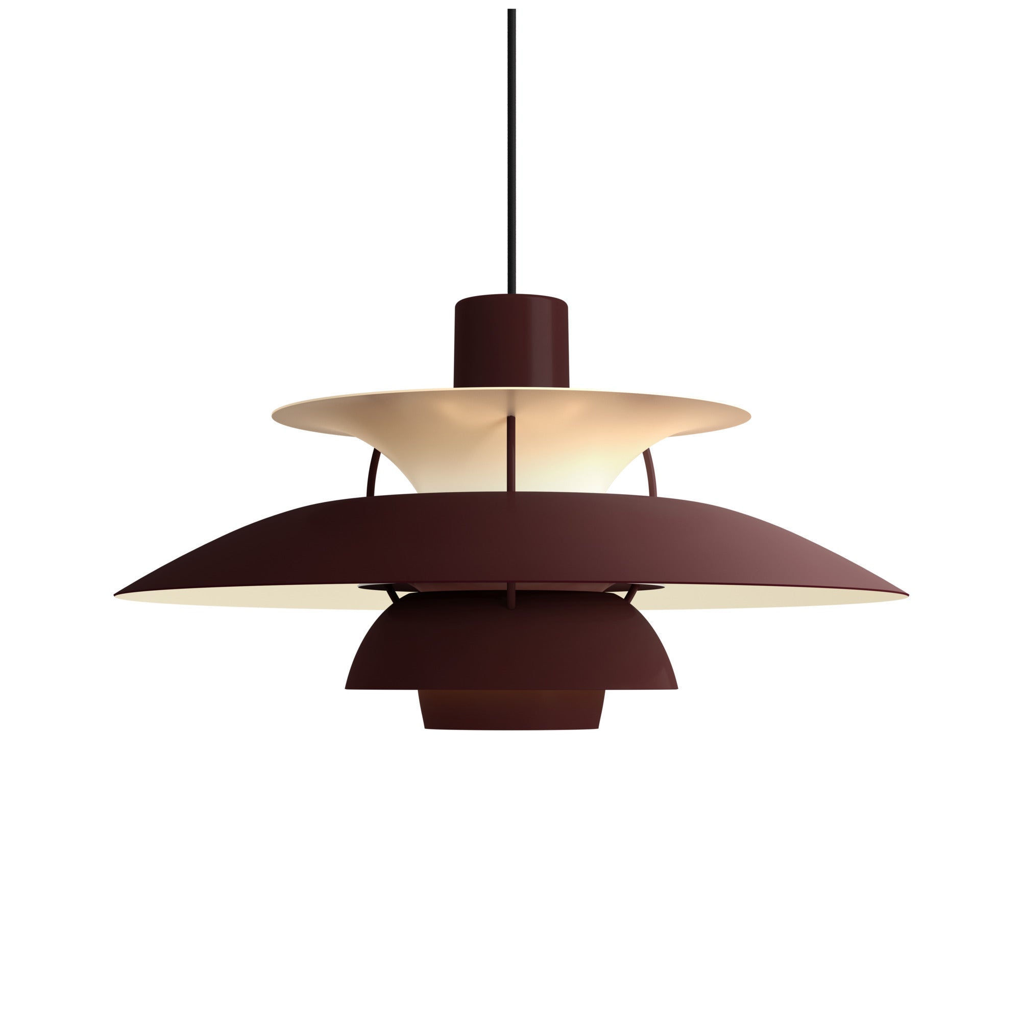 Lampa wisząca PH 5 monochromatyczny burgundowy