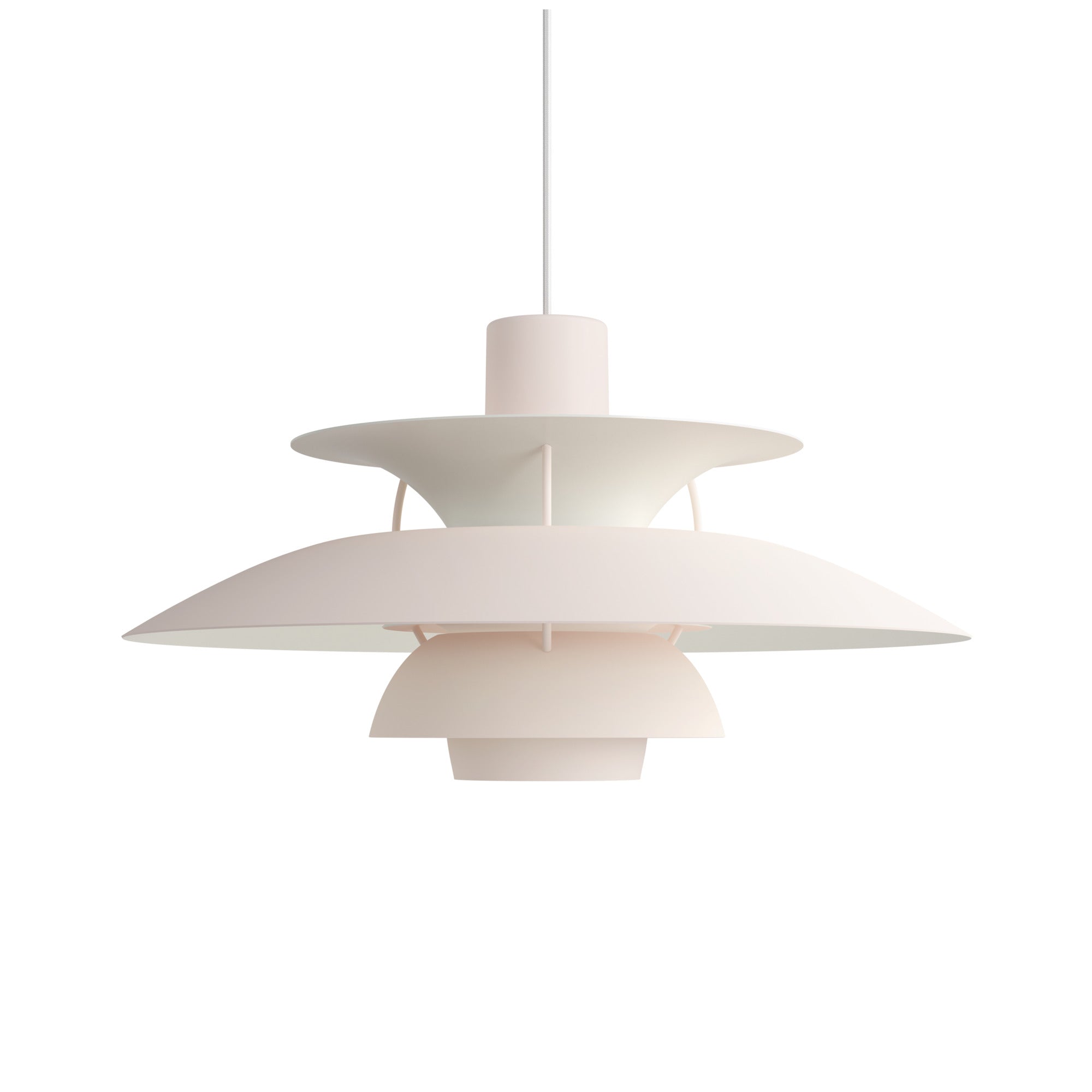 Lampa wisząca PH 5 monochromatyczny blady róż