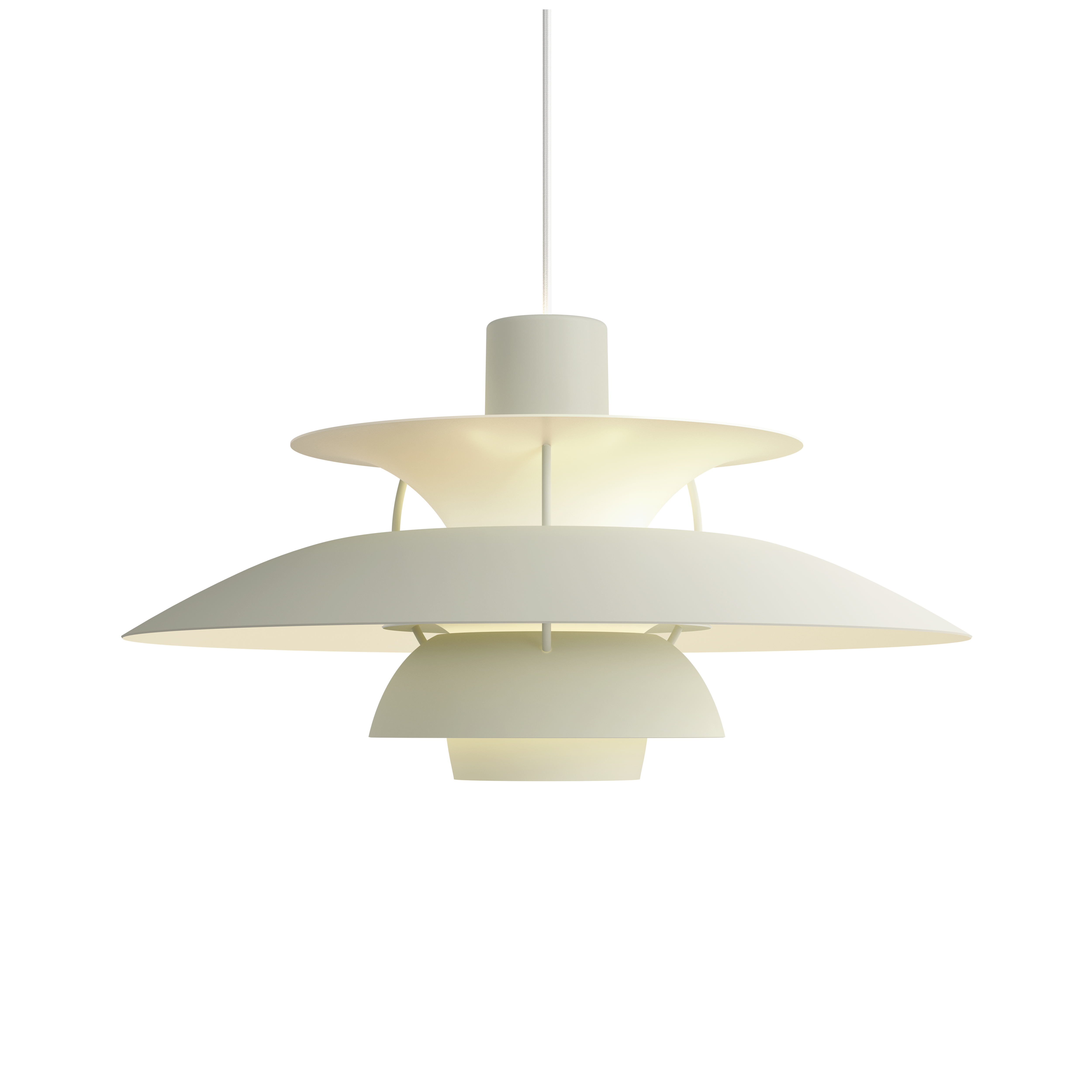 Lampa wisząca PH 5 monochromatyczny blady odcień cyny