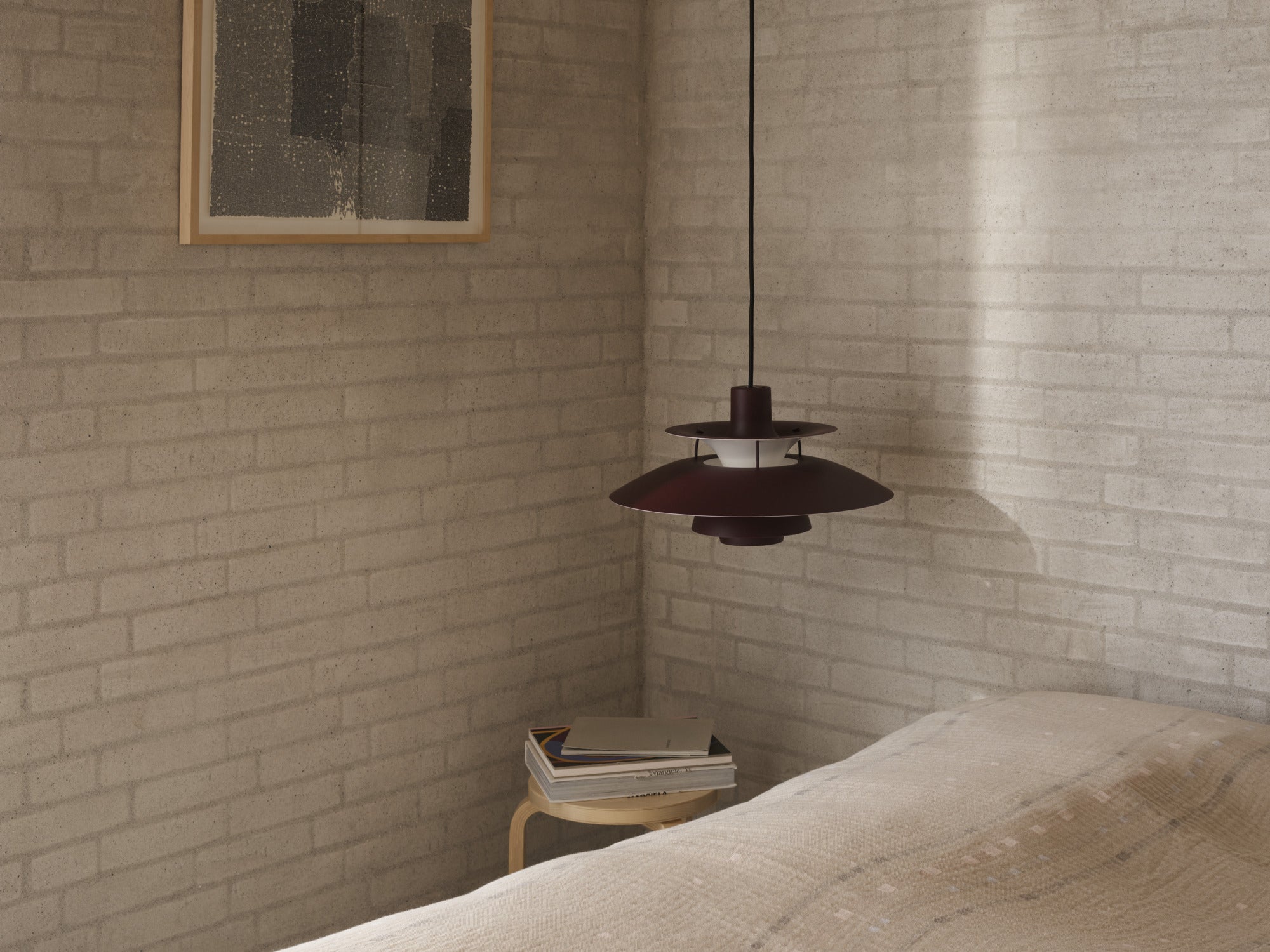 Lampa wisząca PH 5 monochromatyczny burgundowy