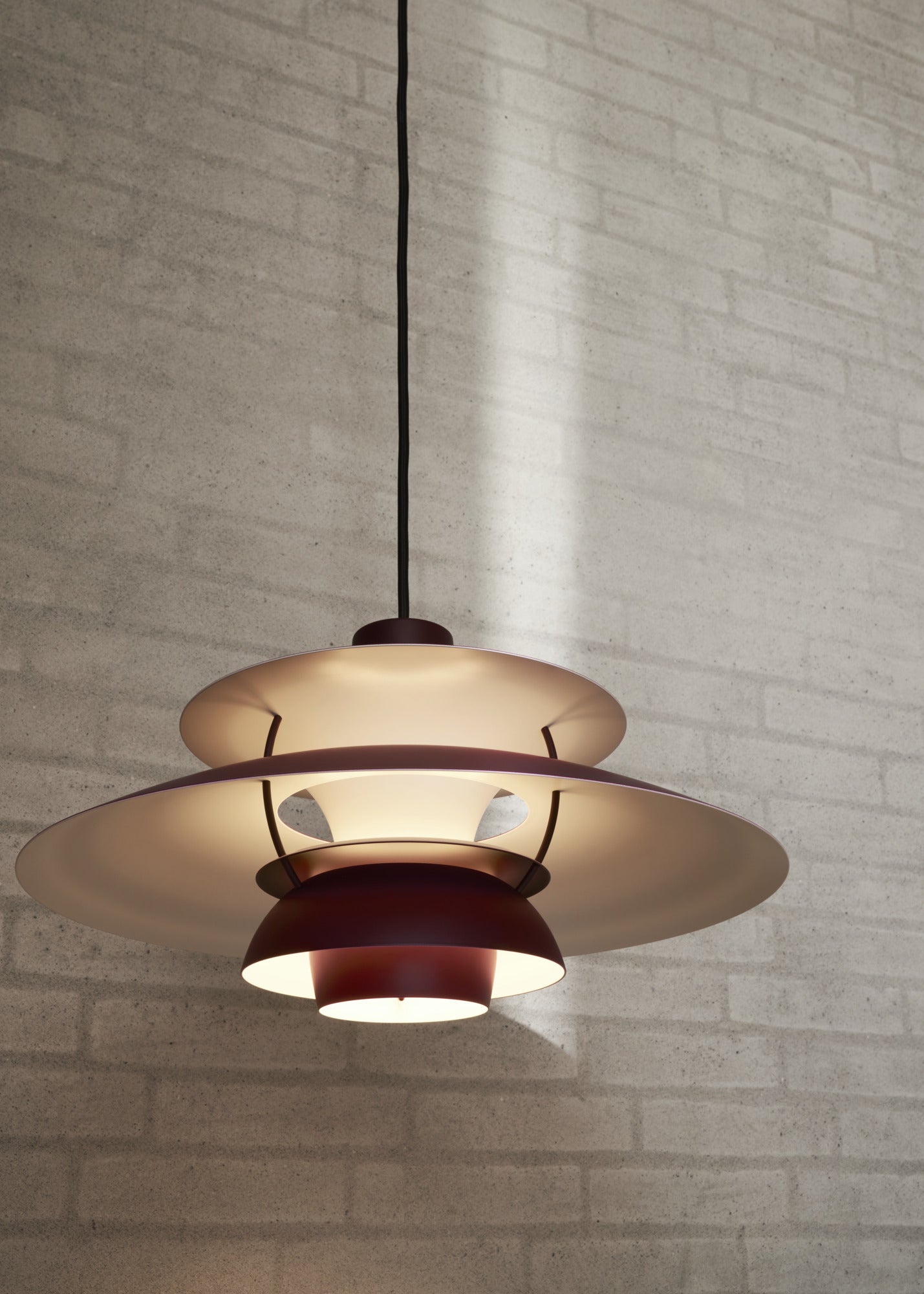 Lampa wisząca PH 5 monochromatyczny burgundowy