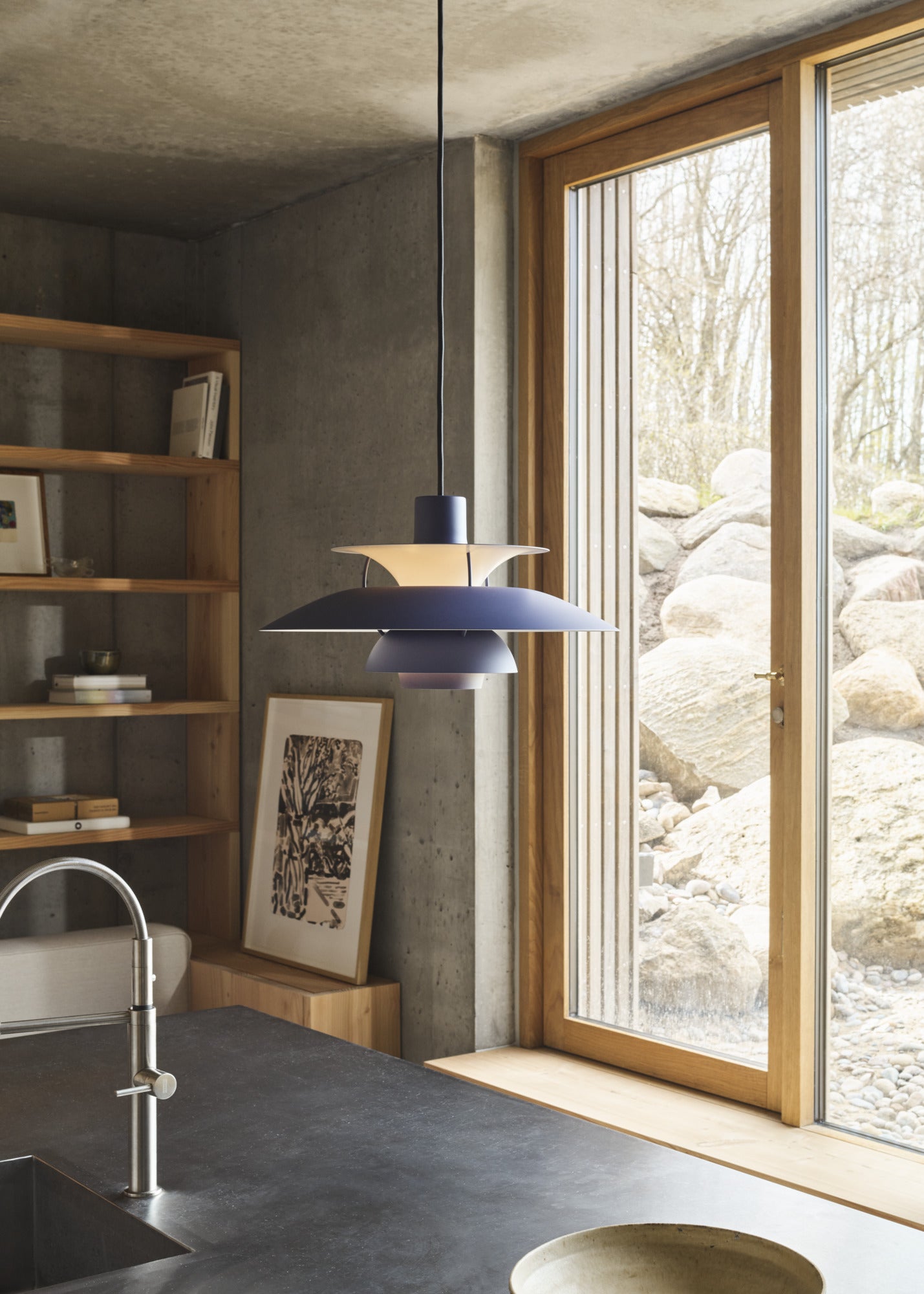 Lampa wisząca PH 5 monochromatyczny indygo