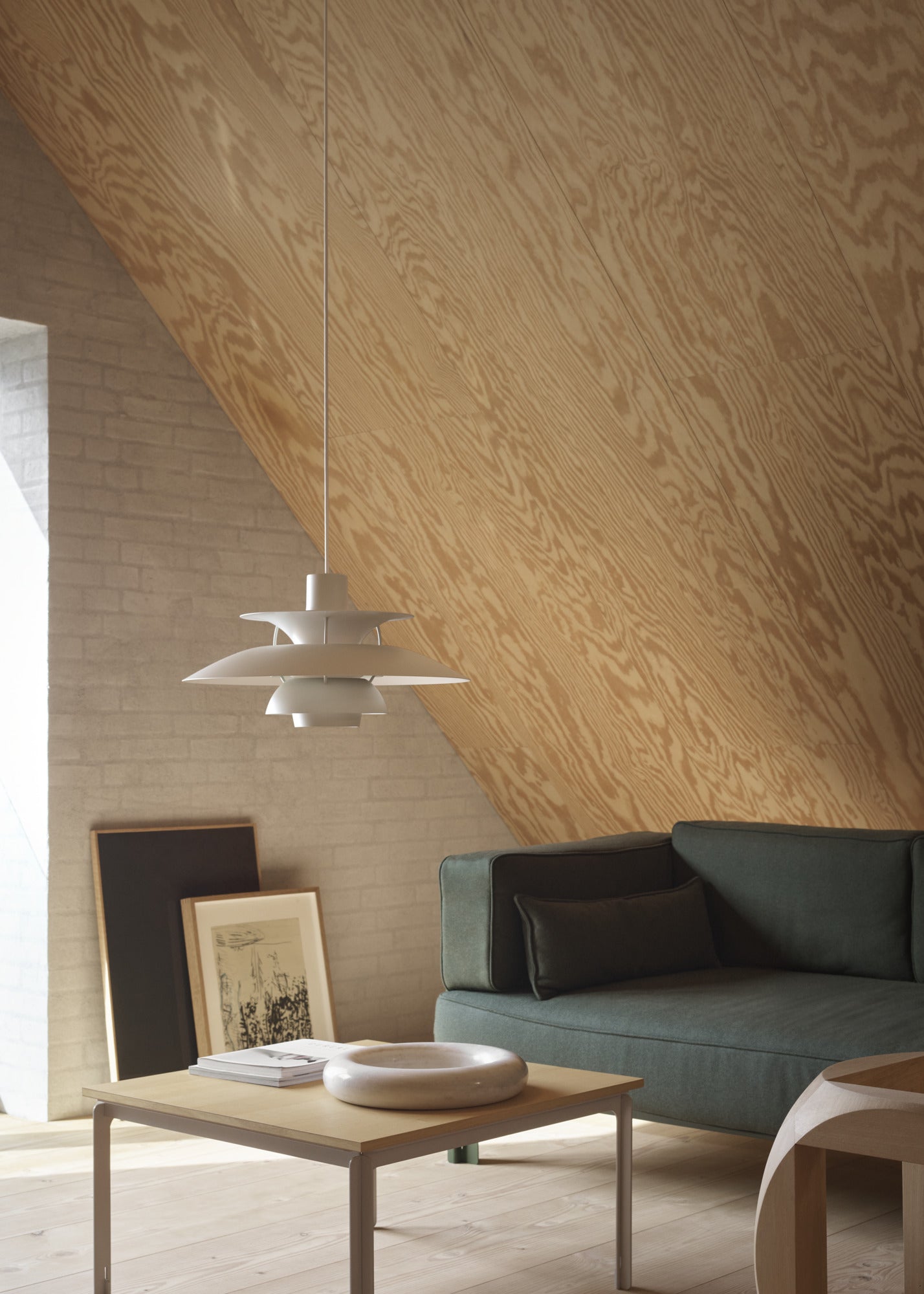 Lampa wisząca PH 5 monochromatyczny blady odcień cyny