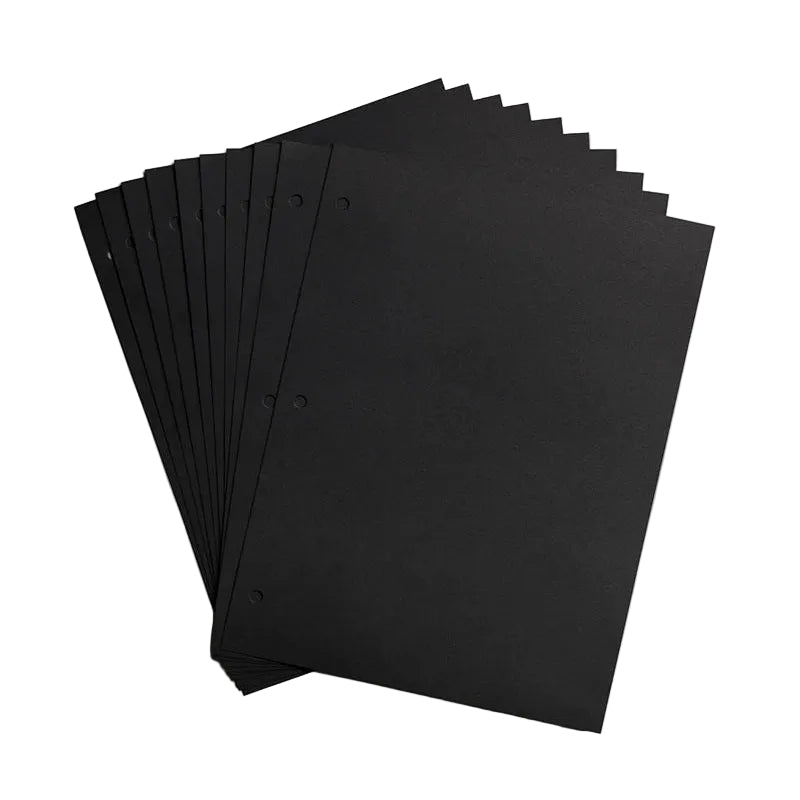 Ergänzungsseiten für das Fotoalbum PHOTO PAPER BLACK schwarz