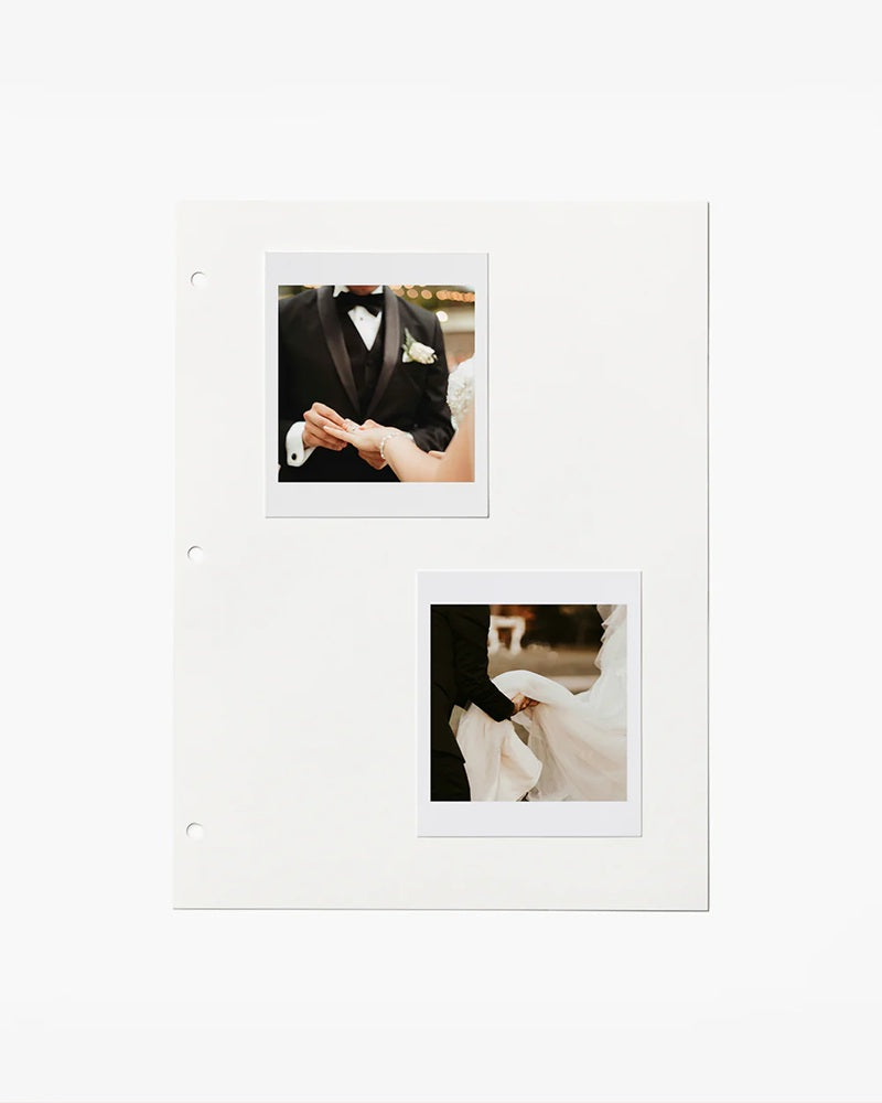 Ergänzungsseiten für das Fotoalbum PHOTO PAPER WHITE weiß