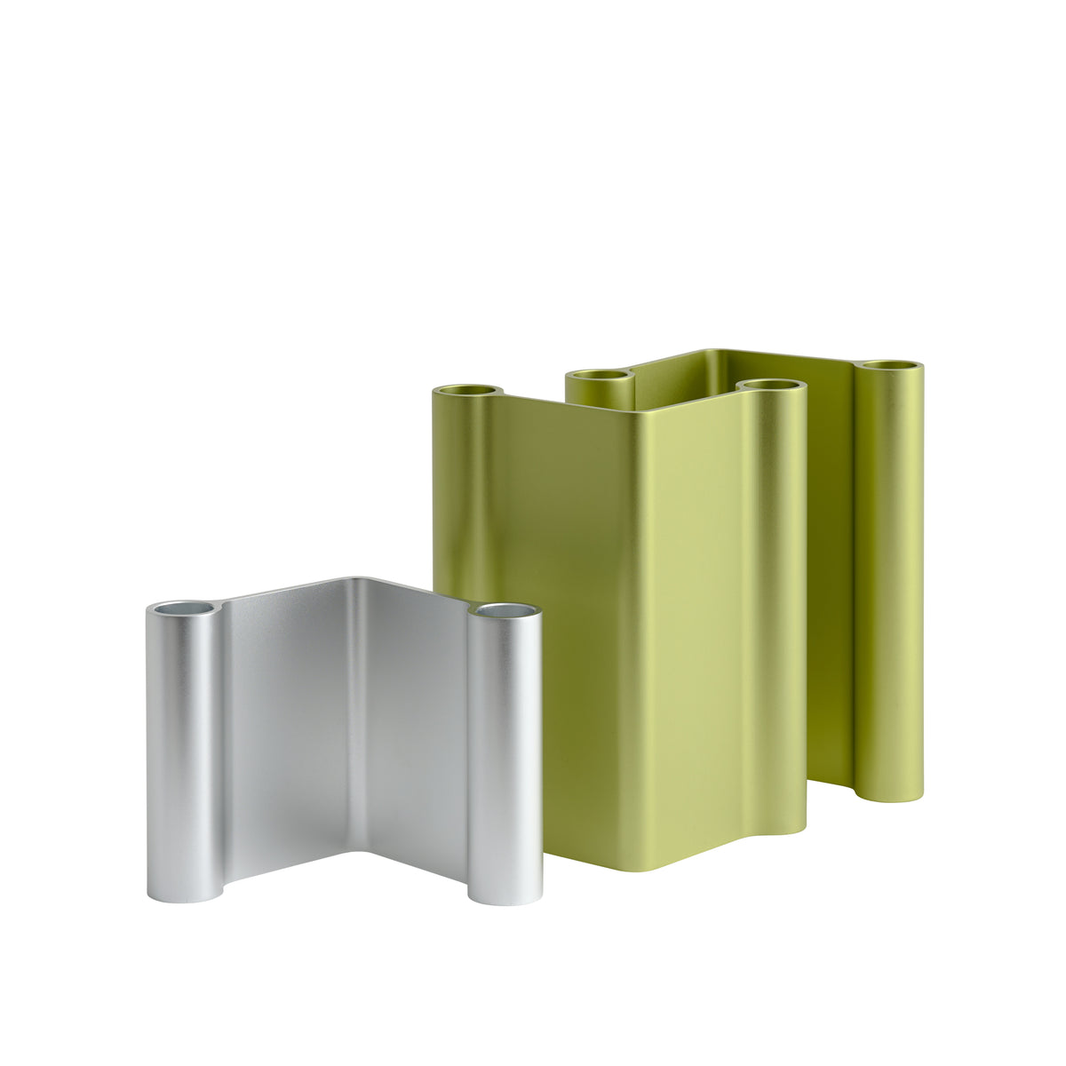 Świecznik PAIR aluminium – styl minimalistyczny