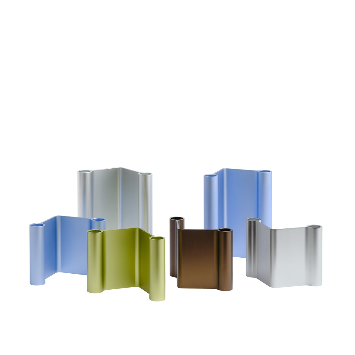 Świecznik PAIR aluminium – styl minimalistyczny