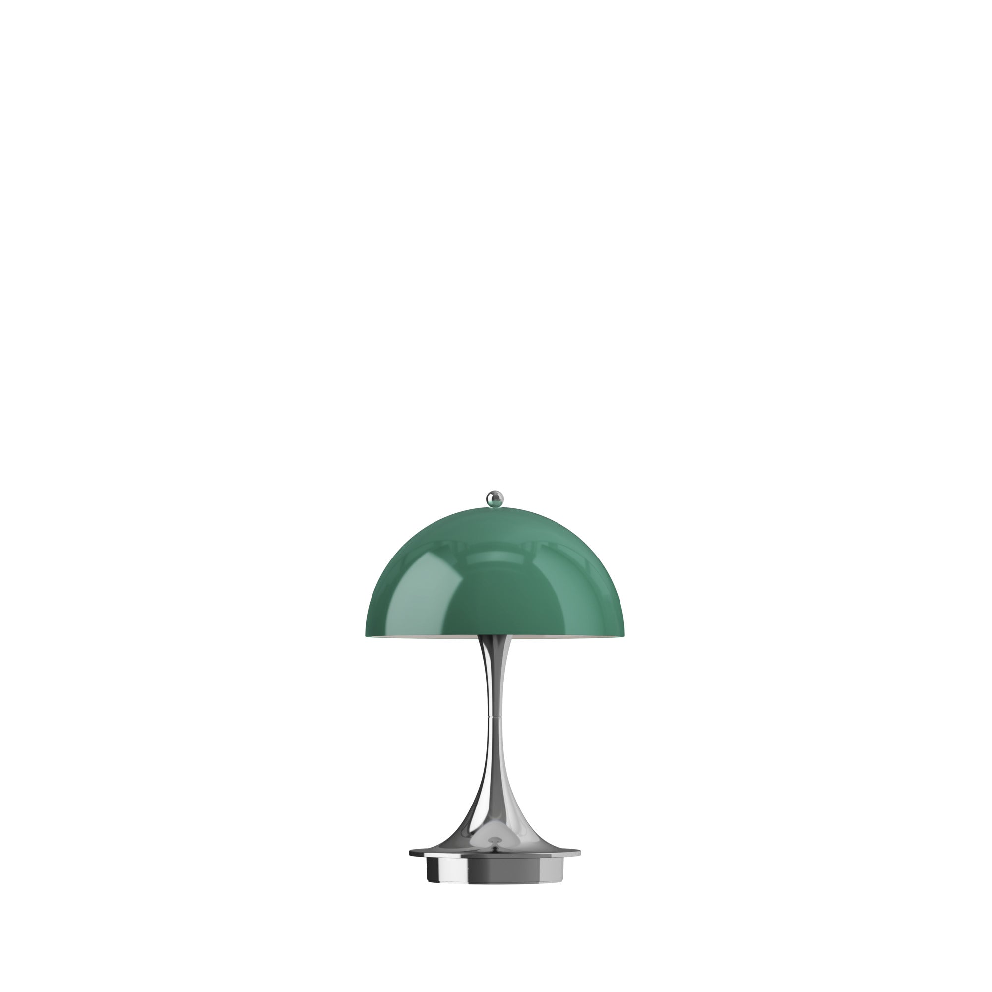 Portable Lamp PANTHELLA 160 green with chrome base