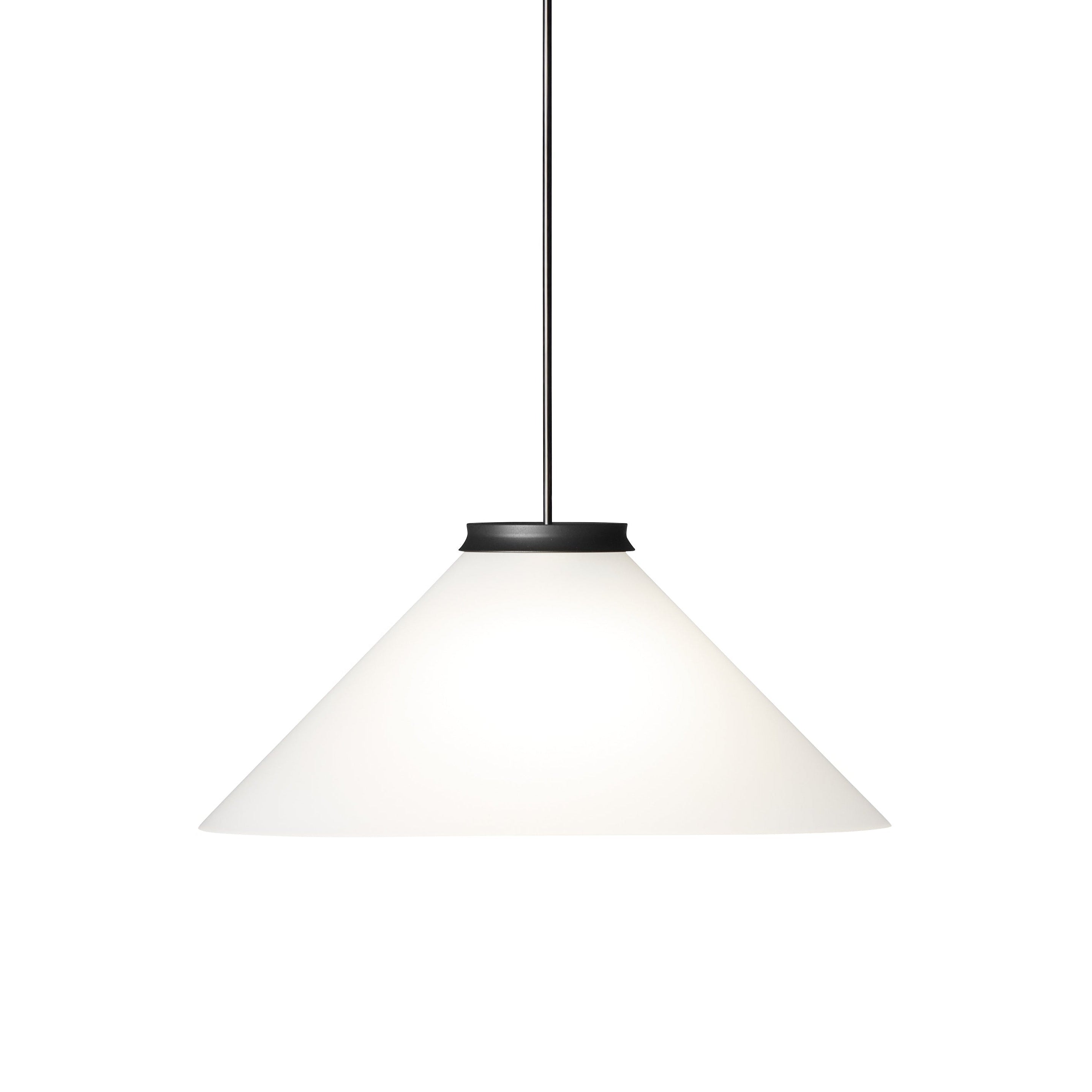 ALINE Pendant Lamp Black with White Shade