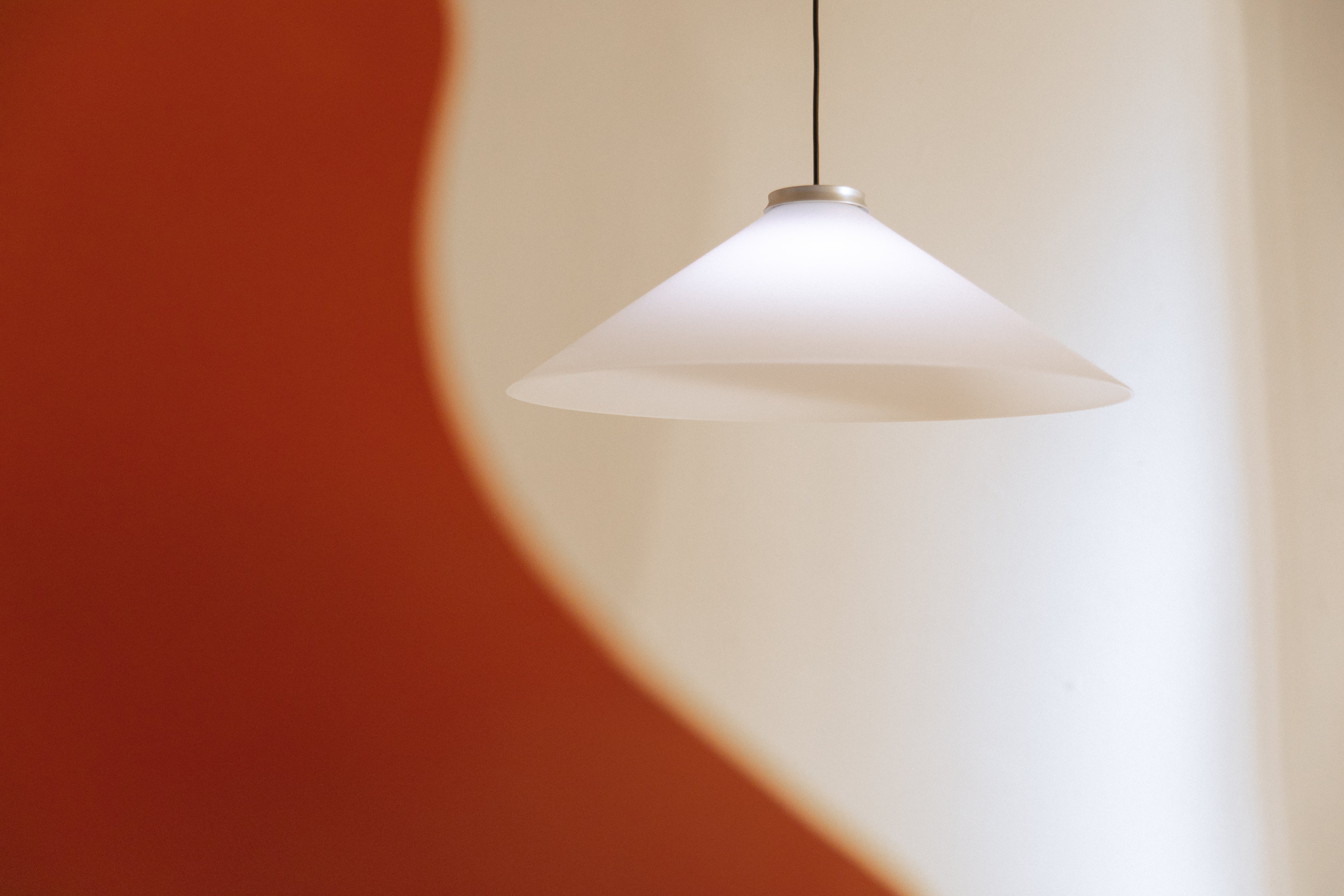 Lampa wisząca ALINE srebrny z białym kloszem