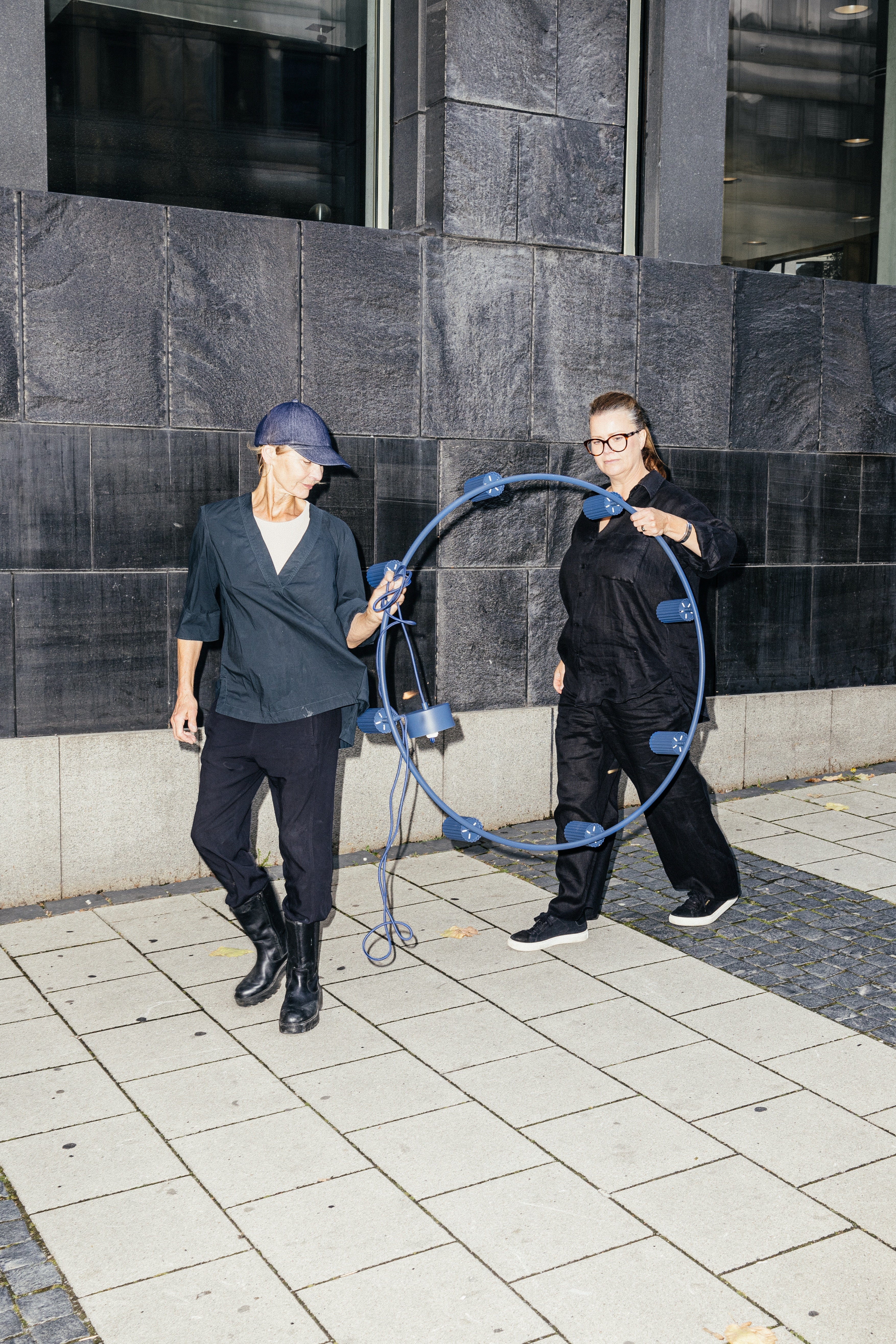 Lampa wisząca DONNA CIRCLE niebieski