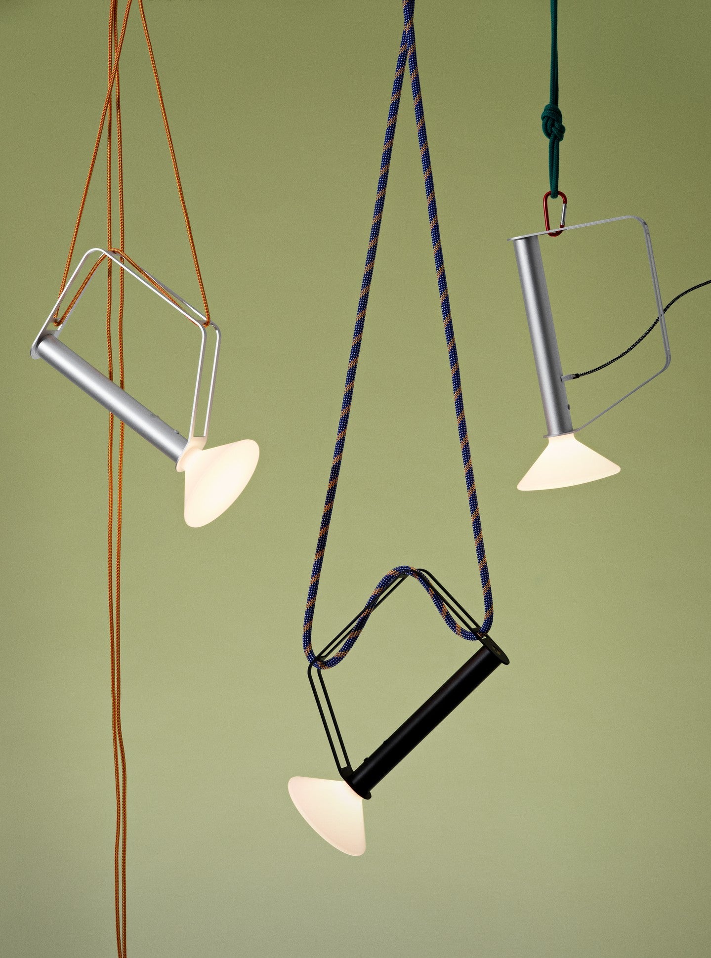 Tragbare Außenlampe PITON silber