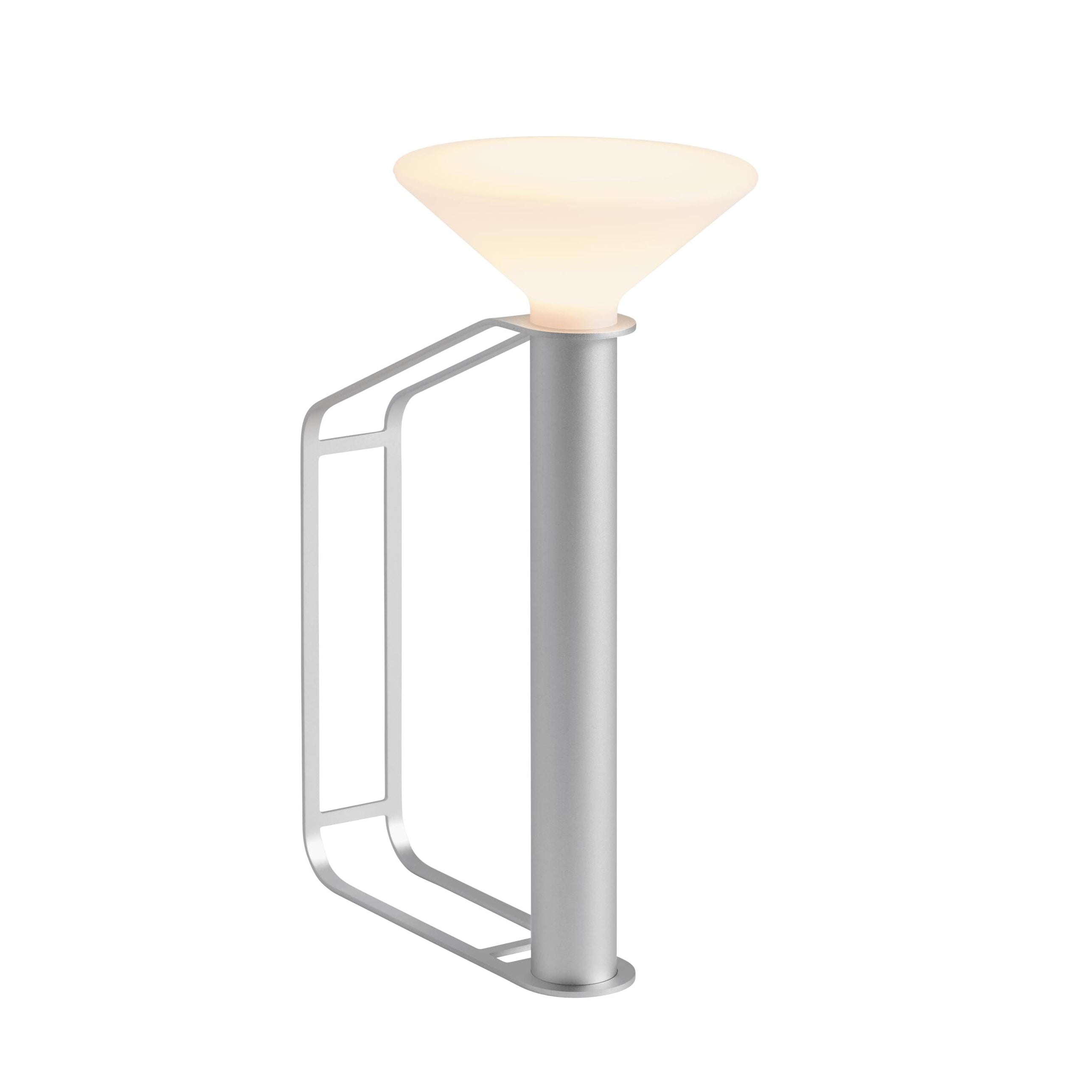 Tragbare Außenlampe PITON silber