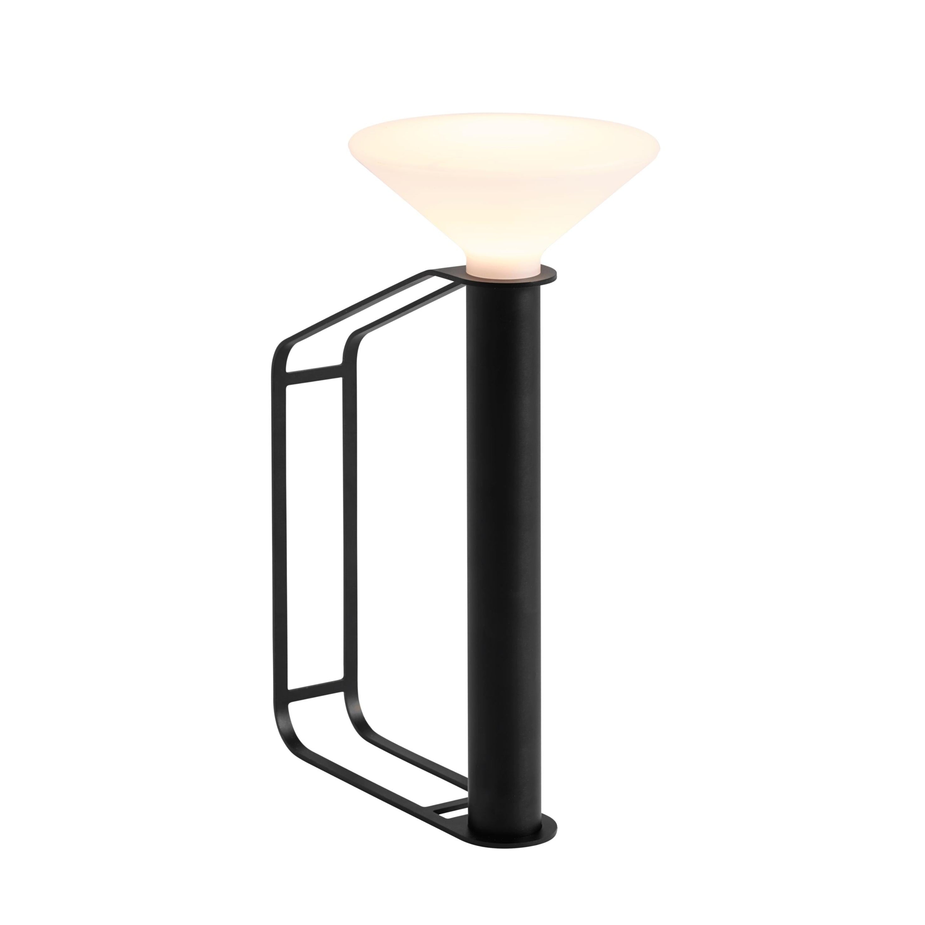 Tragbare Außenlampe PITON schwarz