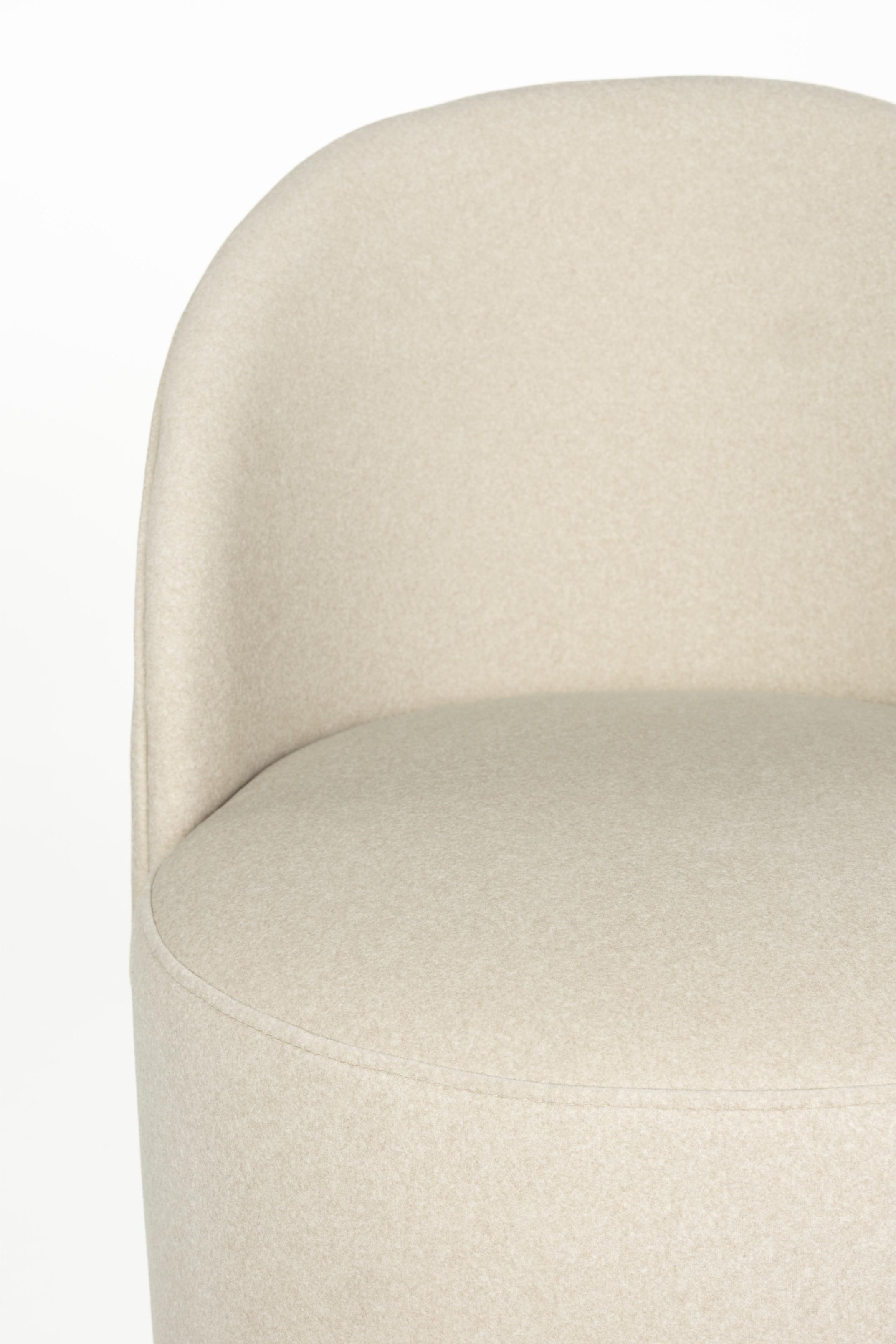 Fotel PLUSH beżowy do salonu – styl nowoczesny