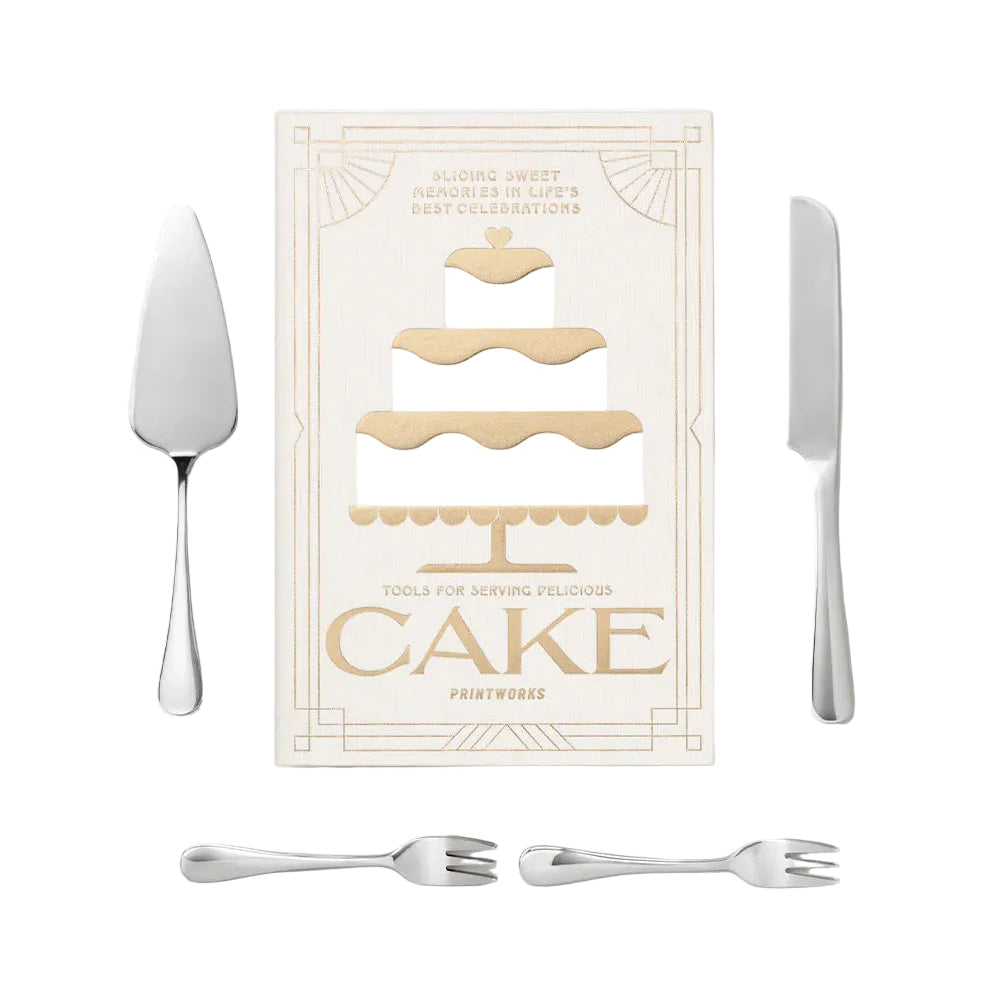 Zestaw do serwowania ciast CAKE TOOLS beżowy