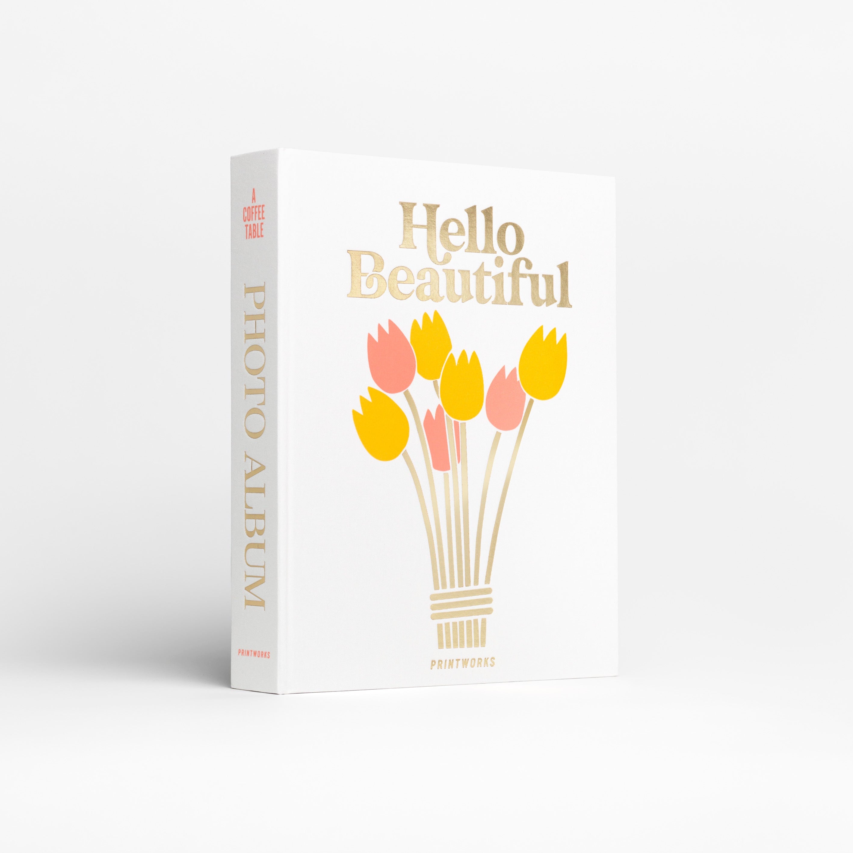 Album na zdjęcia HELLO BEAUTIFUL biały ze złotym