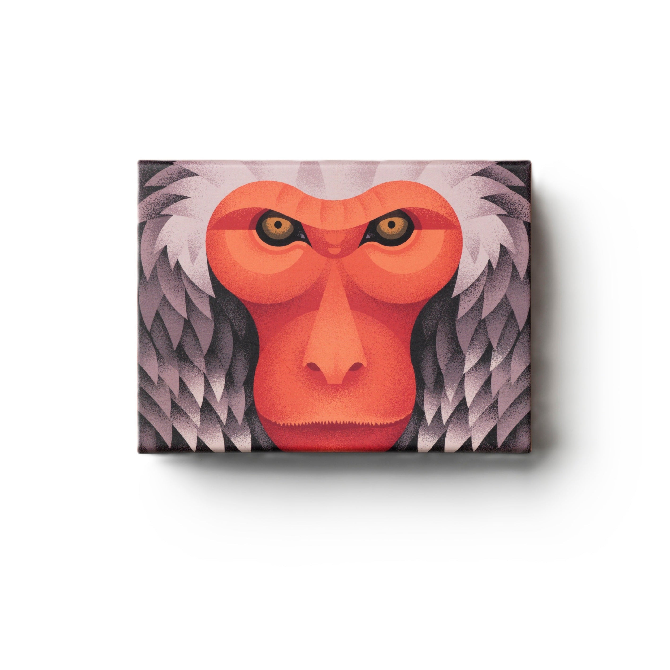 Puzzle JAPANESE MACAQUE pomarańczowy z szarym – Printworks
