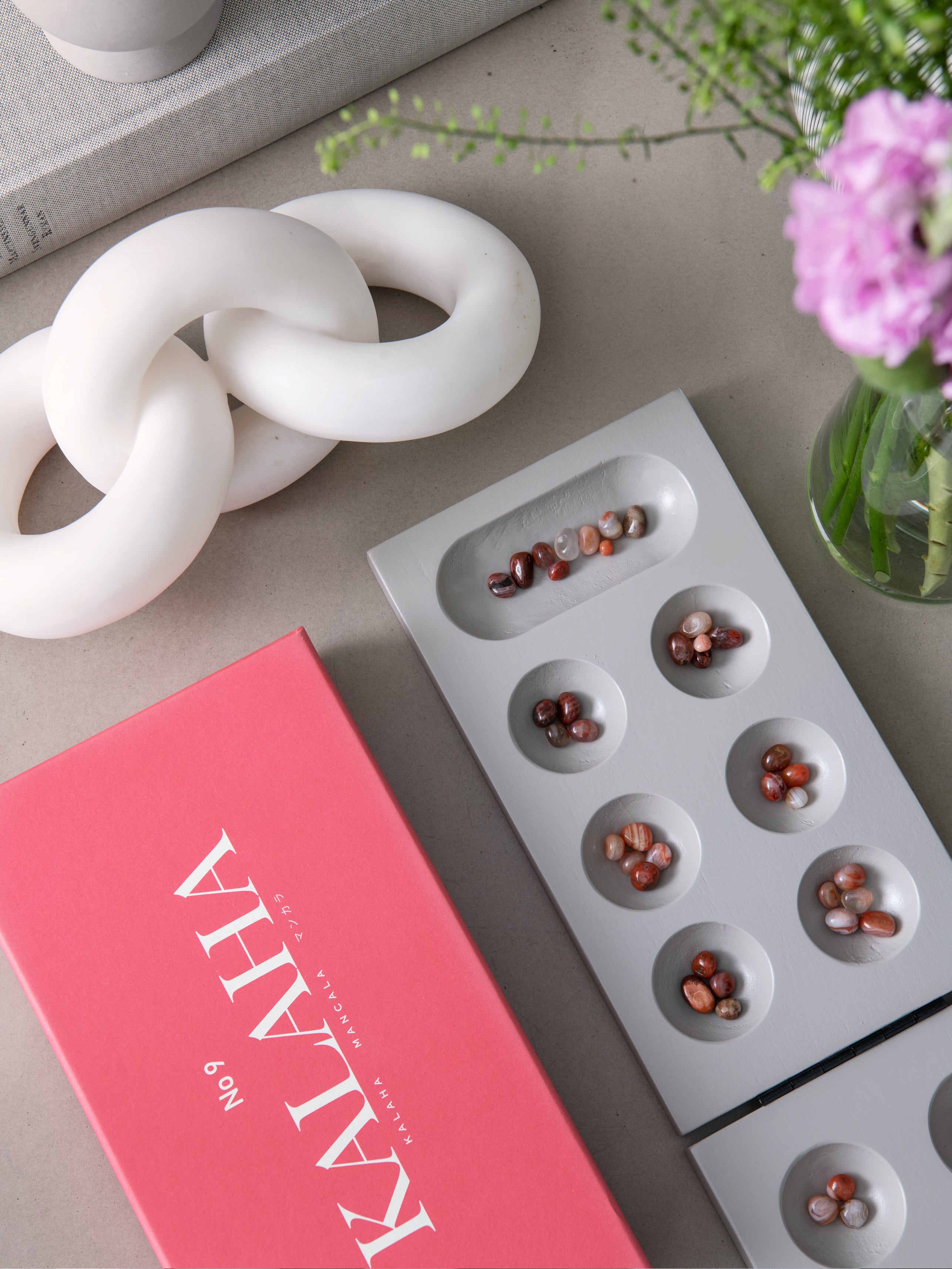 Gra strategiczna KALAHA różowy