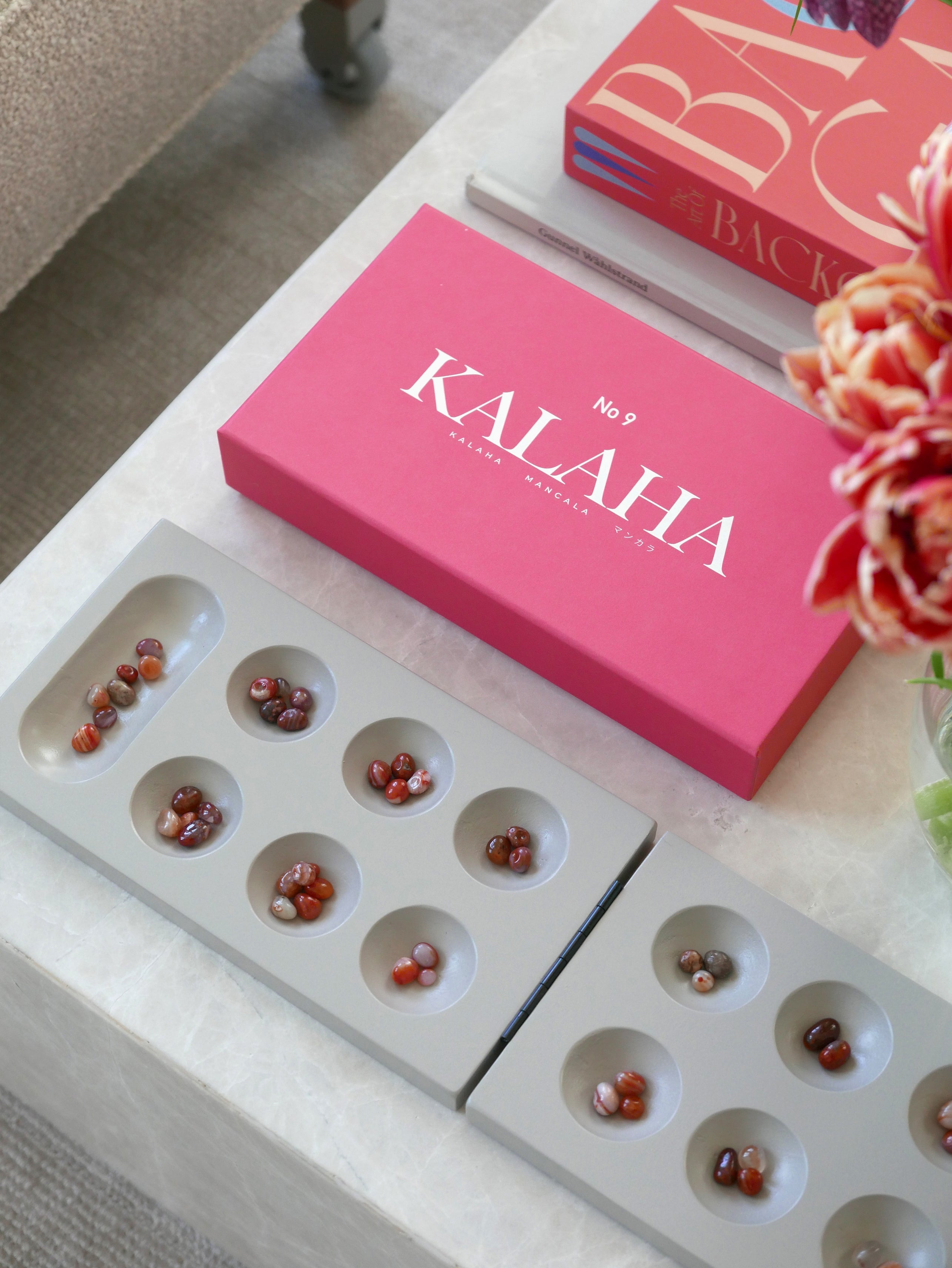 Gra strategiczna KALAHA różowy