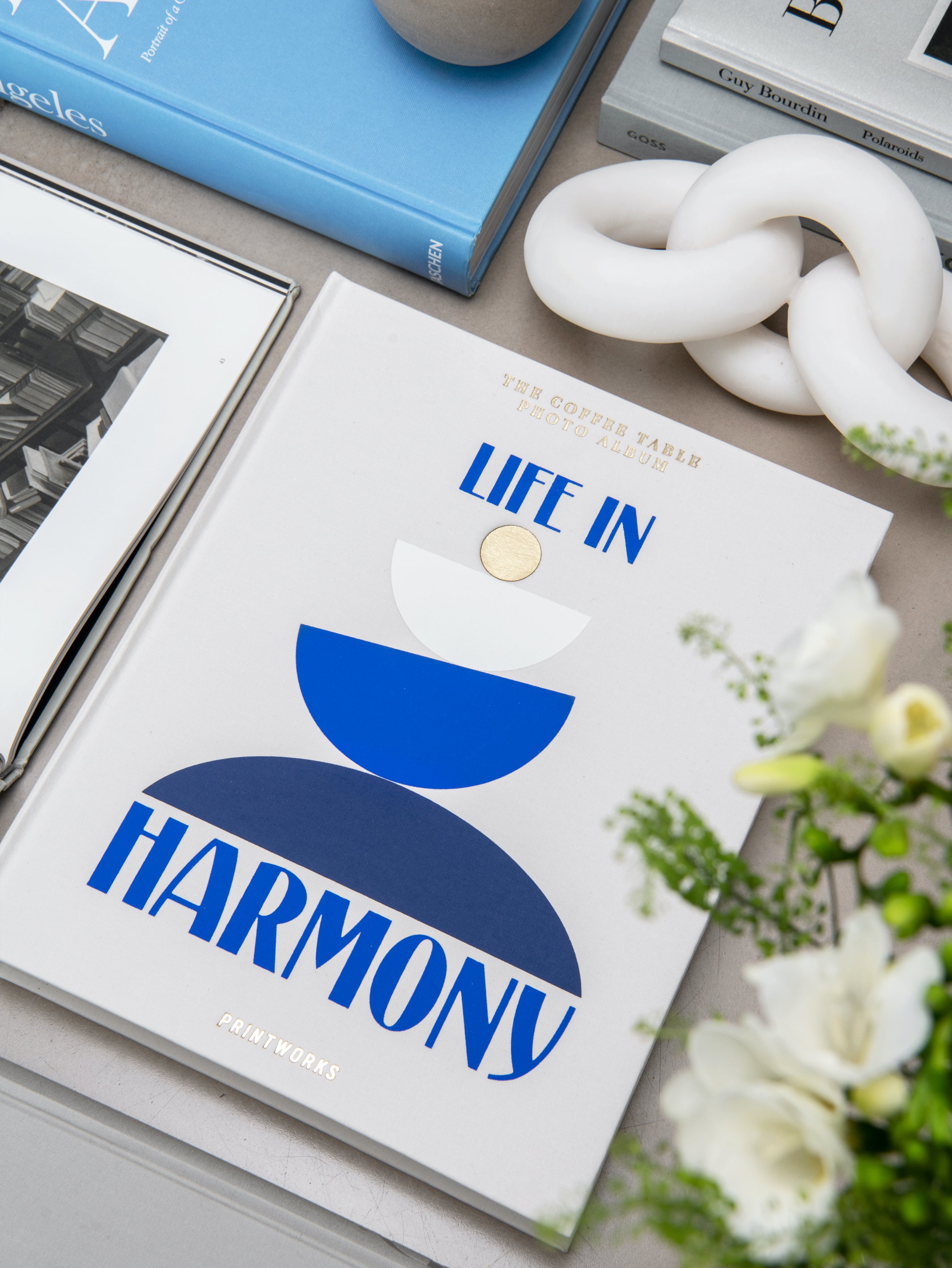 Photo Album LIFE IN HARMONY beige with blue