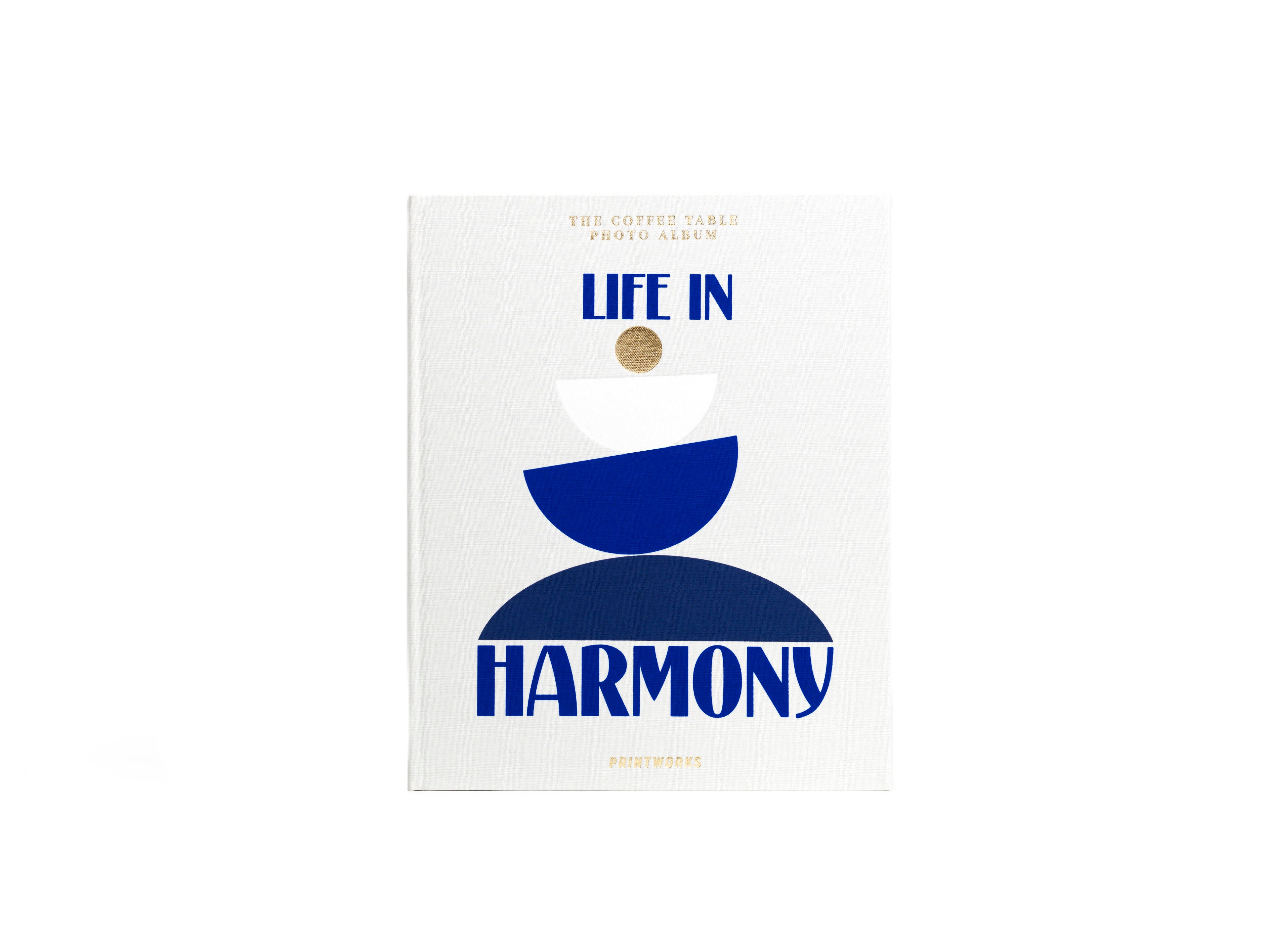 Photo Album LIFE IN HARMONY beige with blue