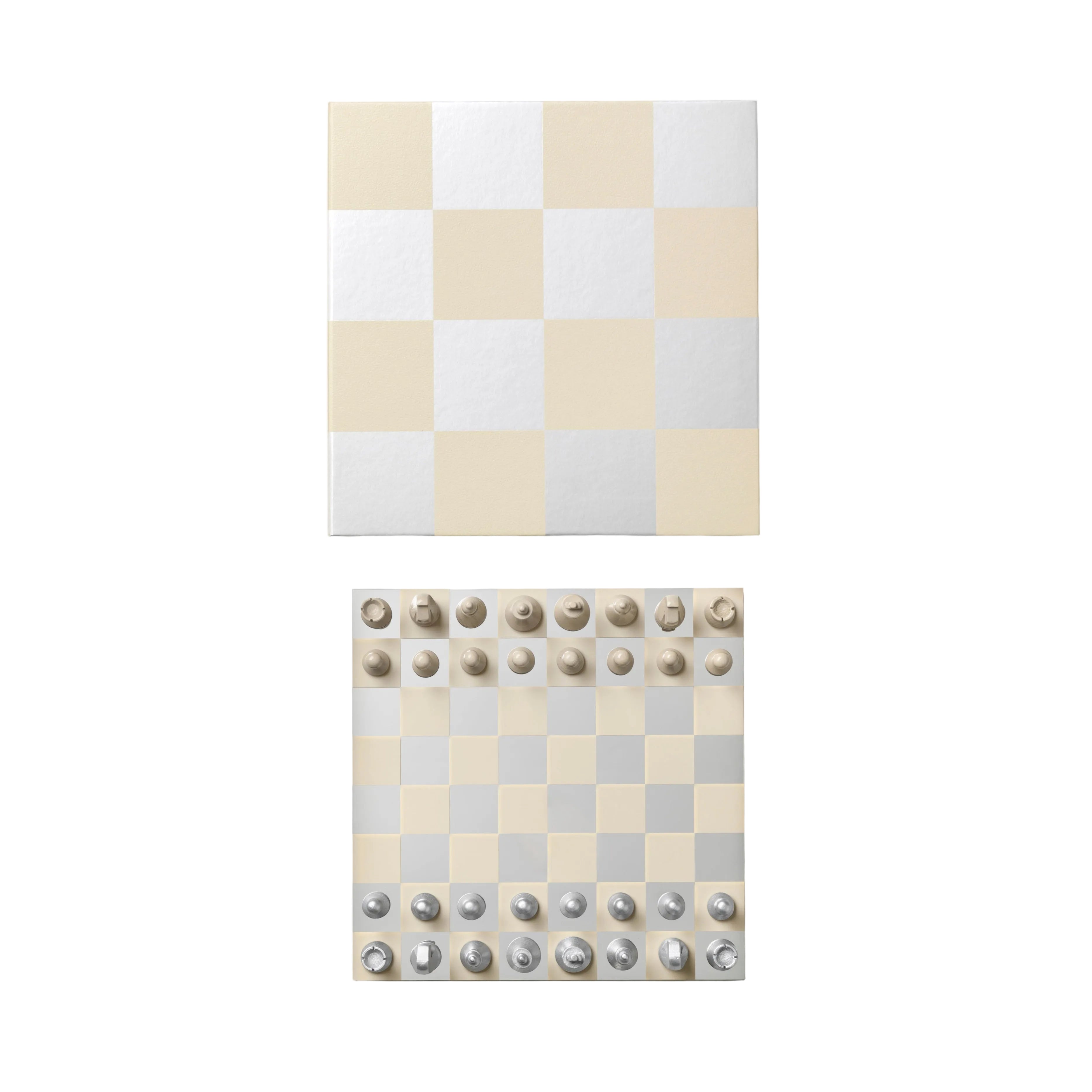 Zestaw do gry w szachy CHESS MIRROR beżowy