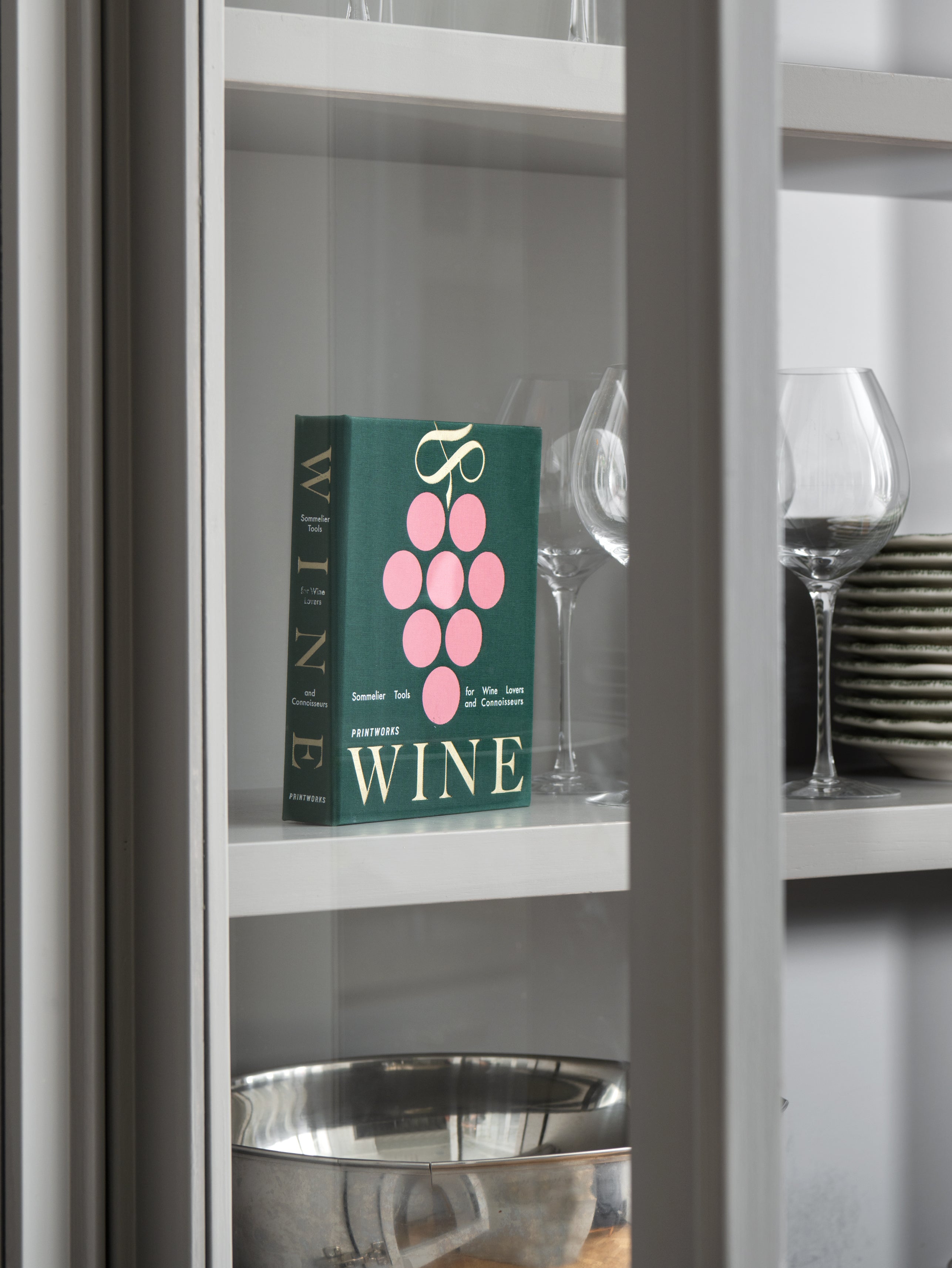 Wine Accessories Set THE ESSENTIALS green with pink