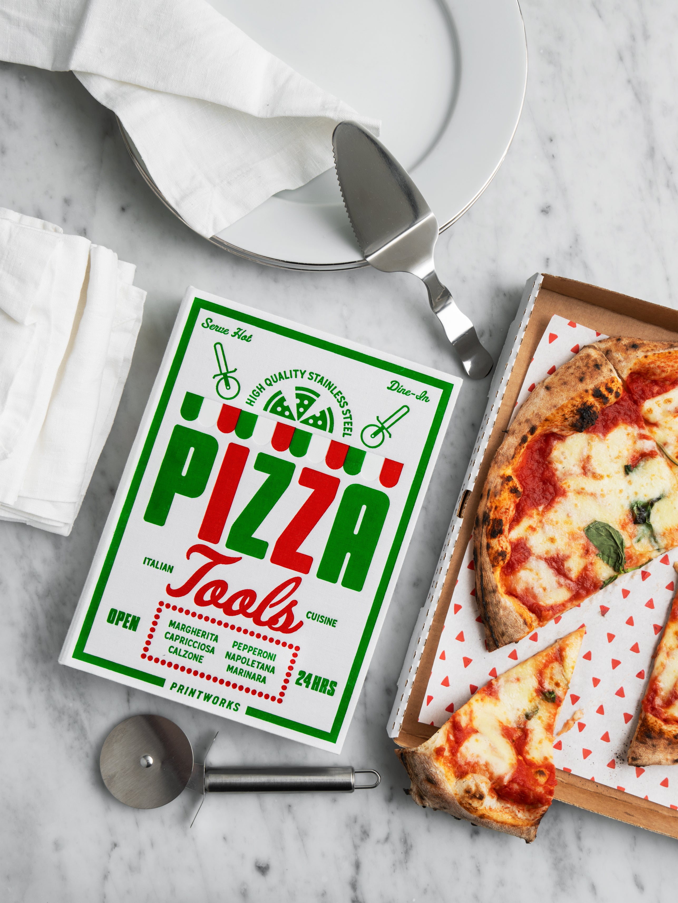 Zestaw do pizzy PIZZA TOOLS biały