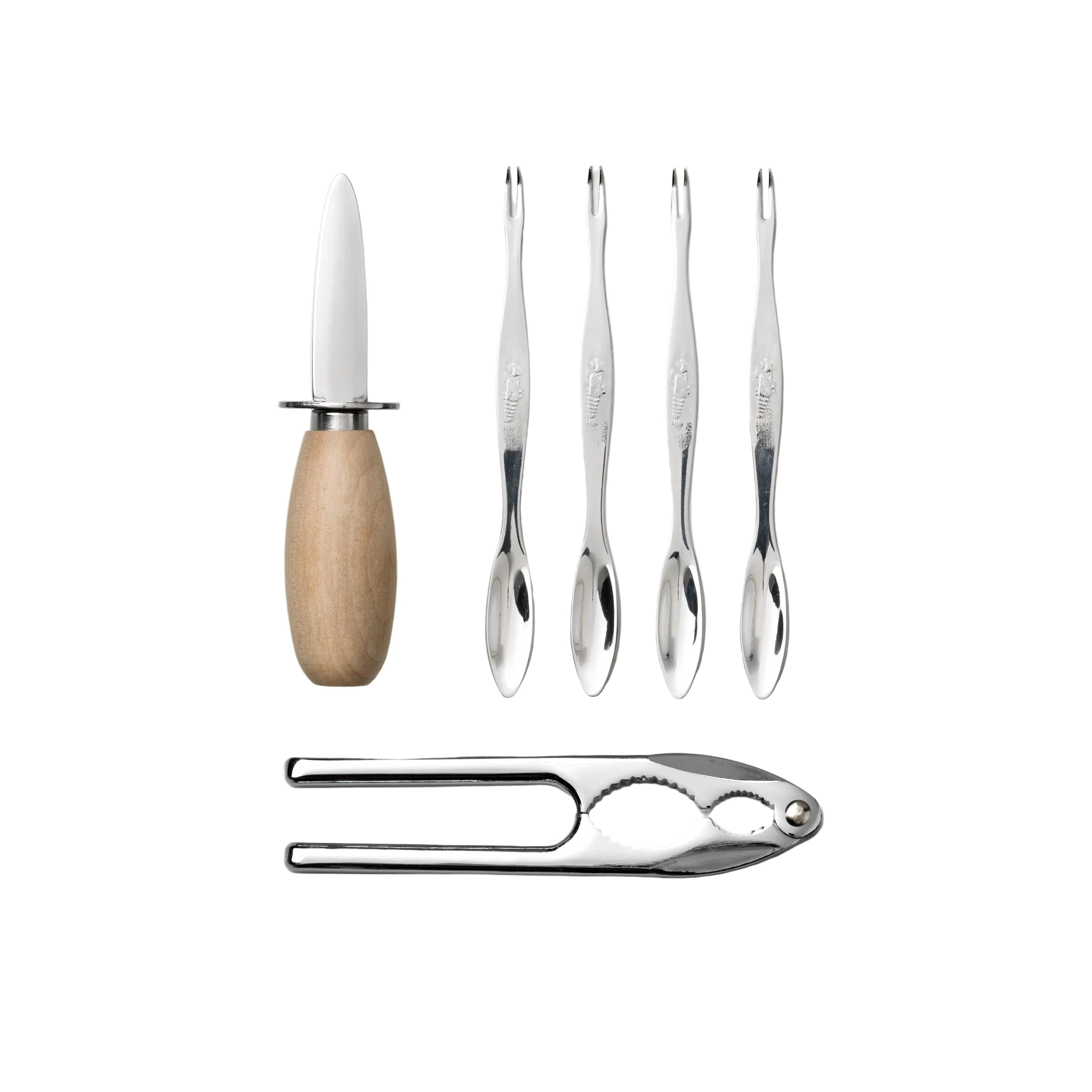 Zestaw do owoców morza SEAFOOD TOOLS beżowy