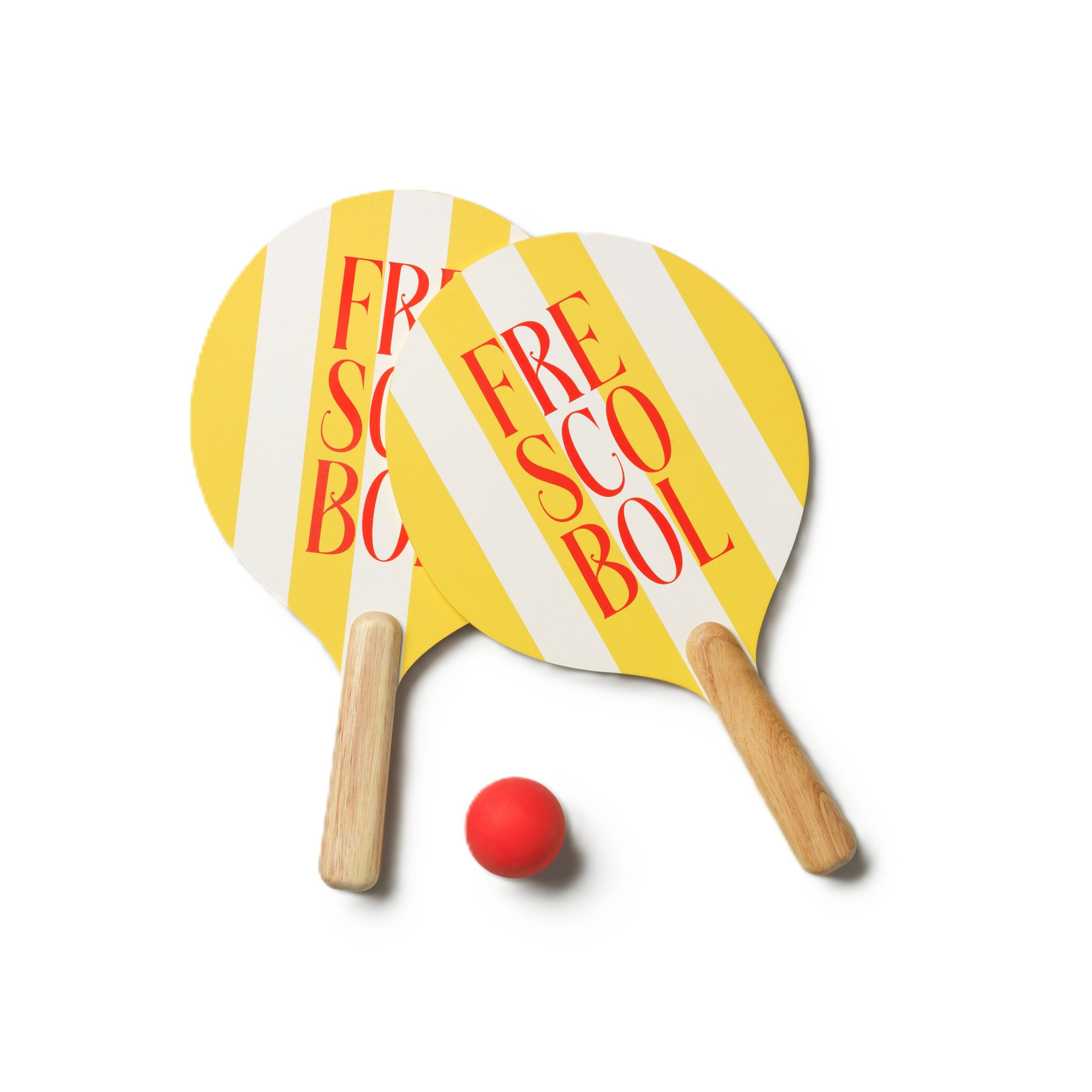 FRESCOBOL Strandtennis-Schläger gelb mit weiß und rot