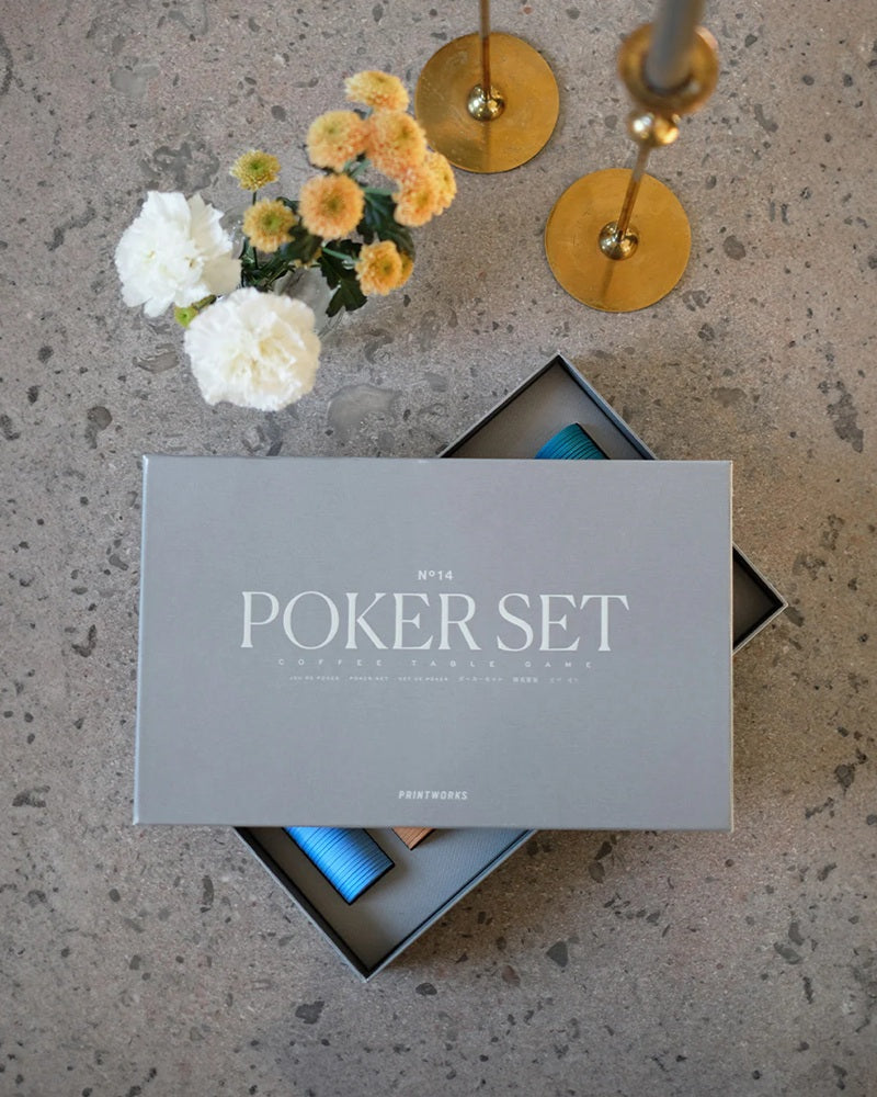Poker Set grau