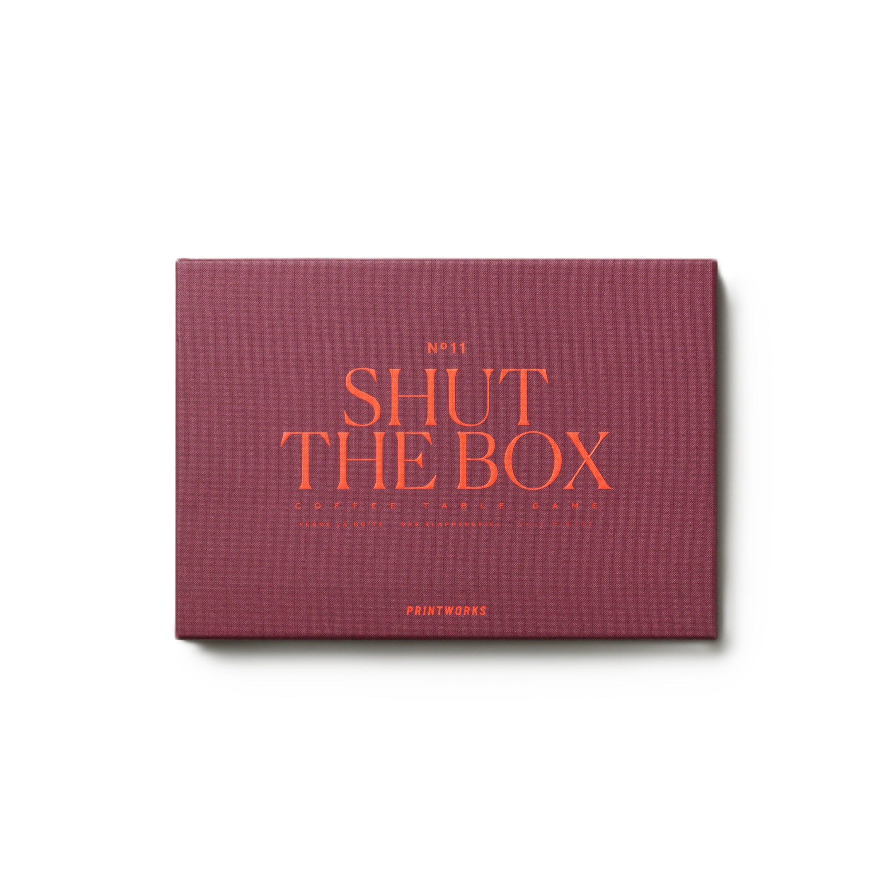Gra planszowa SHUT THE BOX bordowy