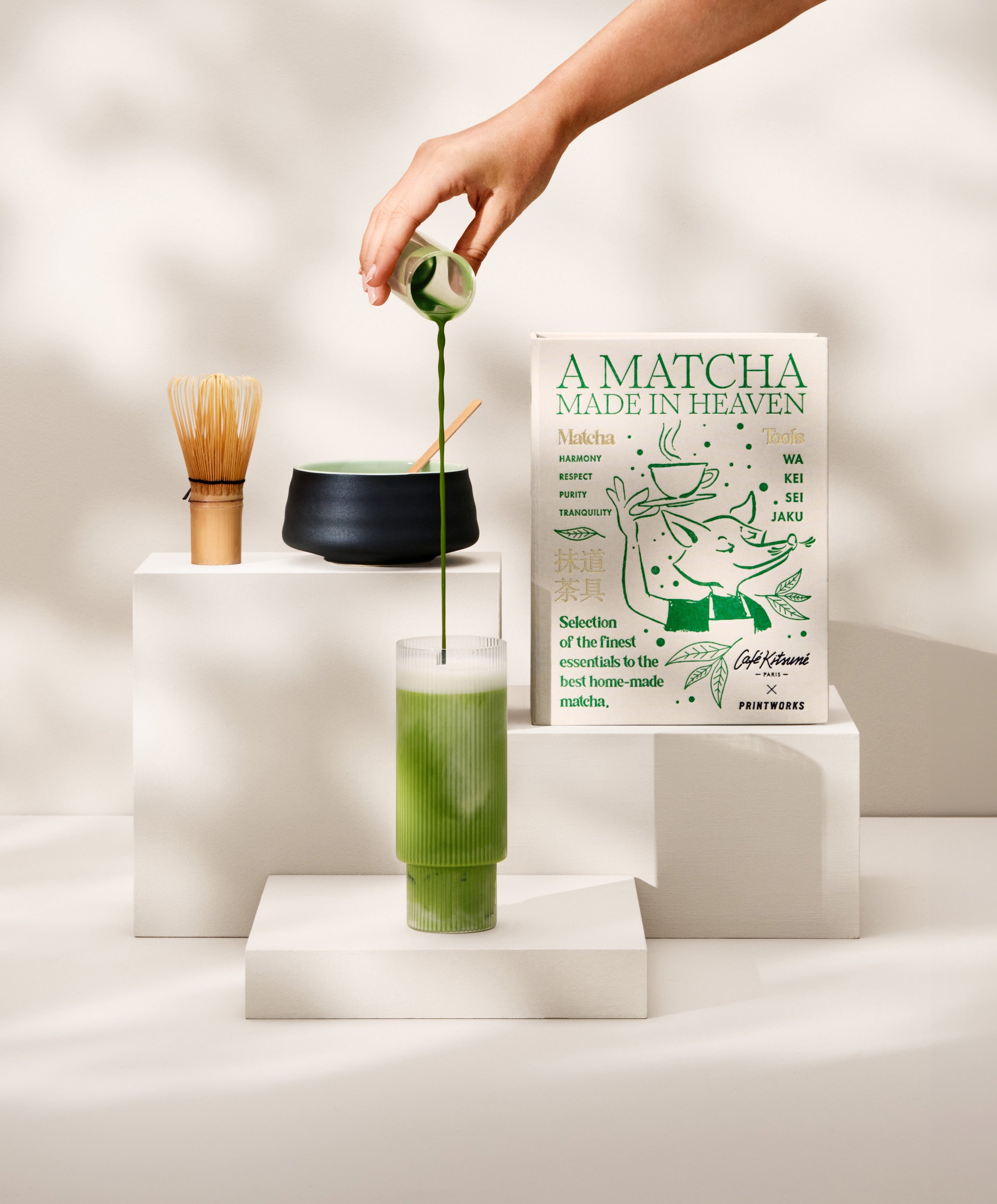 Zestaw do parzenia matchy MATCHA TOOLS beżowy